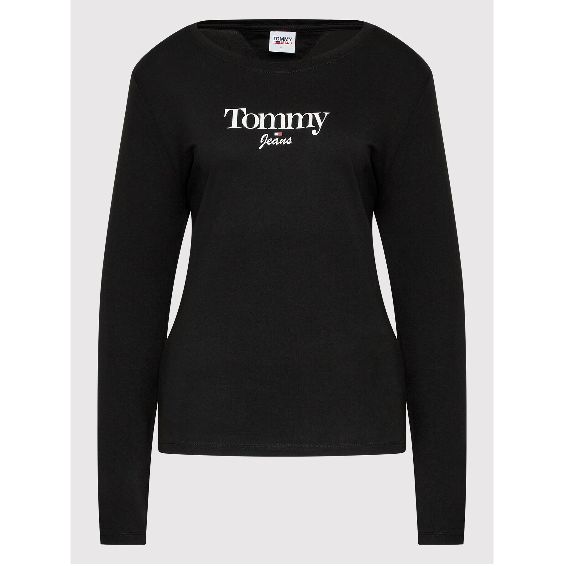 Tommy Jeans Blúzka Essential Logo DW0DW13697 Čierna Slim Fit - Pepit.sk