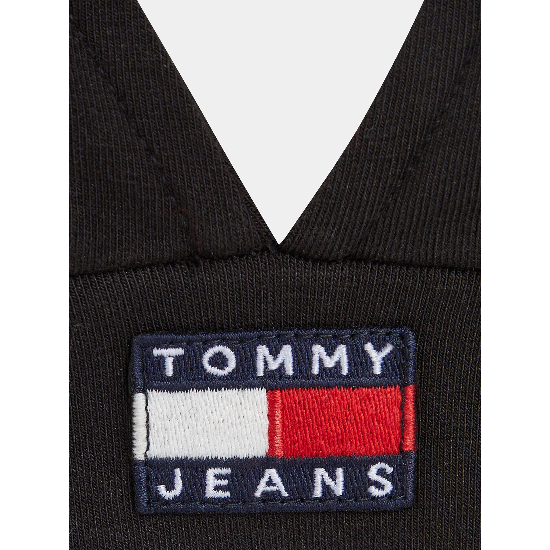 Tommy Jeans Blúzka Xs Badge DW0DW16497 Čierna Slim Fit - Pepit.sk