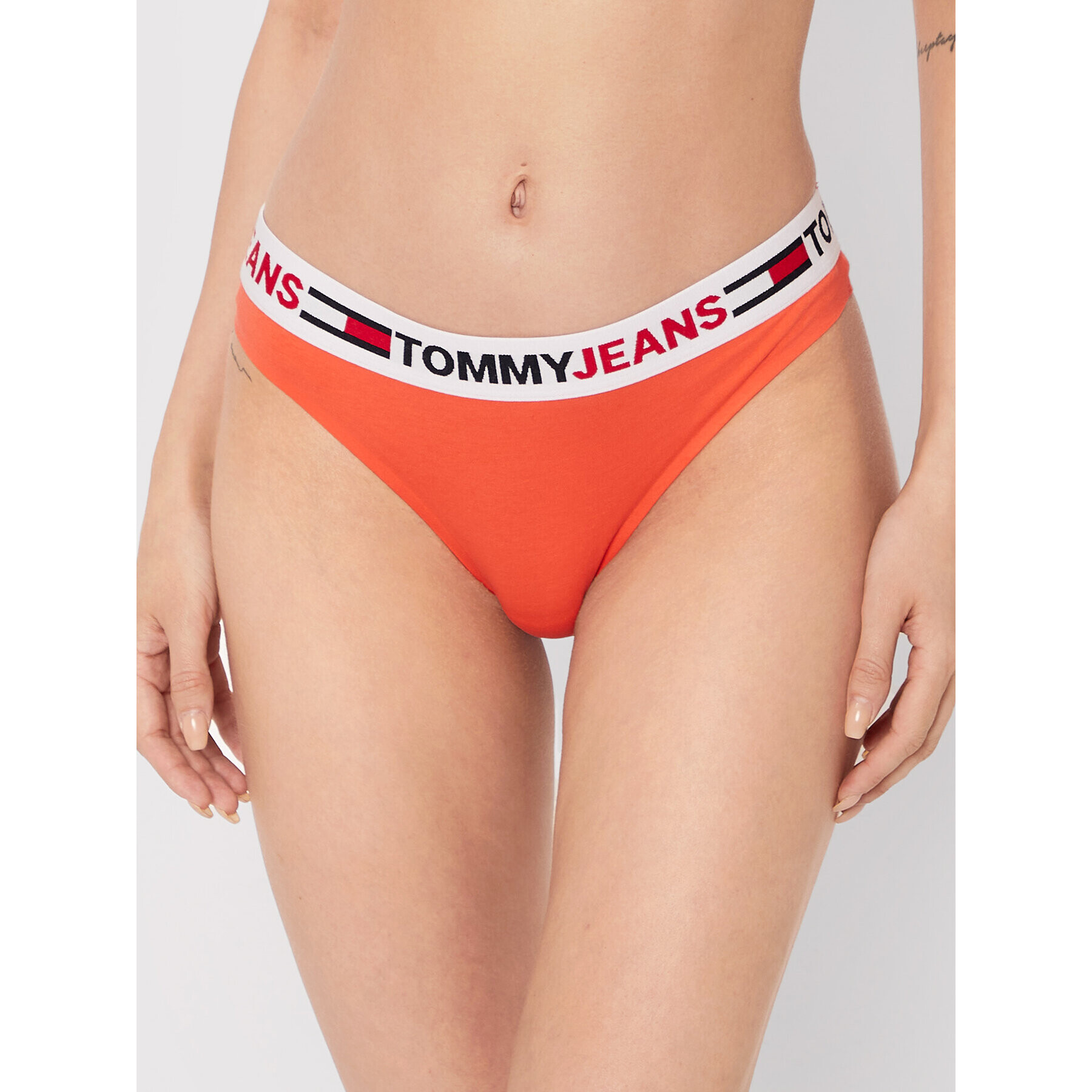 Tommy Jeans Brazílske nohavičky UW0UW03527 Oranžová - Pepit.sk