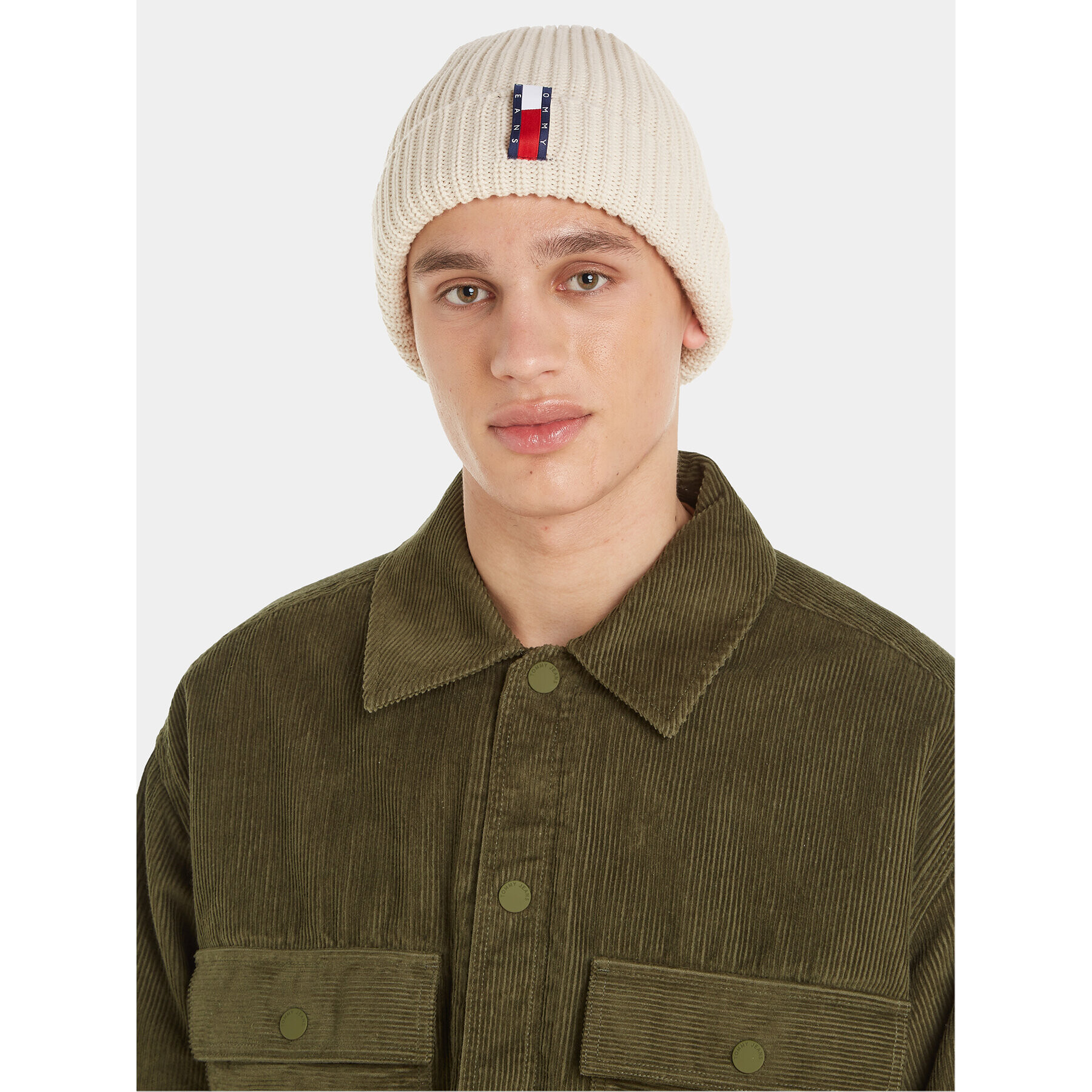 Tommy Jeans Čiapka Im Tju Unisex Beanie AU0AU01808 Béžová - Pepit.sk