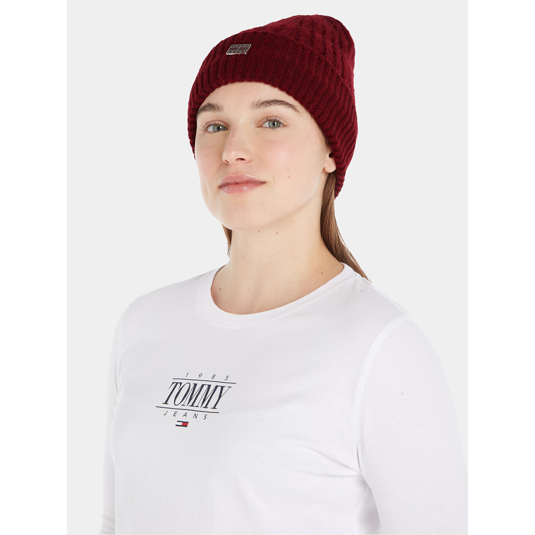 Tommy Jeans Čiapka Tjw Cosy Knit Beanie AW0AW15462 Fialová - Pepit.sk