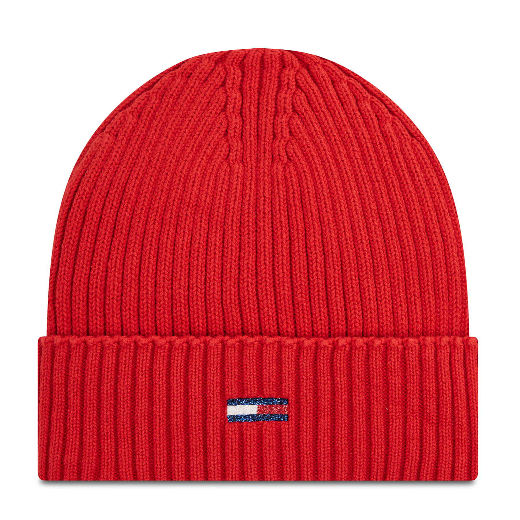 Tommy Jeans Čiapka Tjw Ess Flag Beanie AW0AW10705 Červená - Pepit.sk