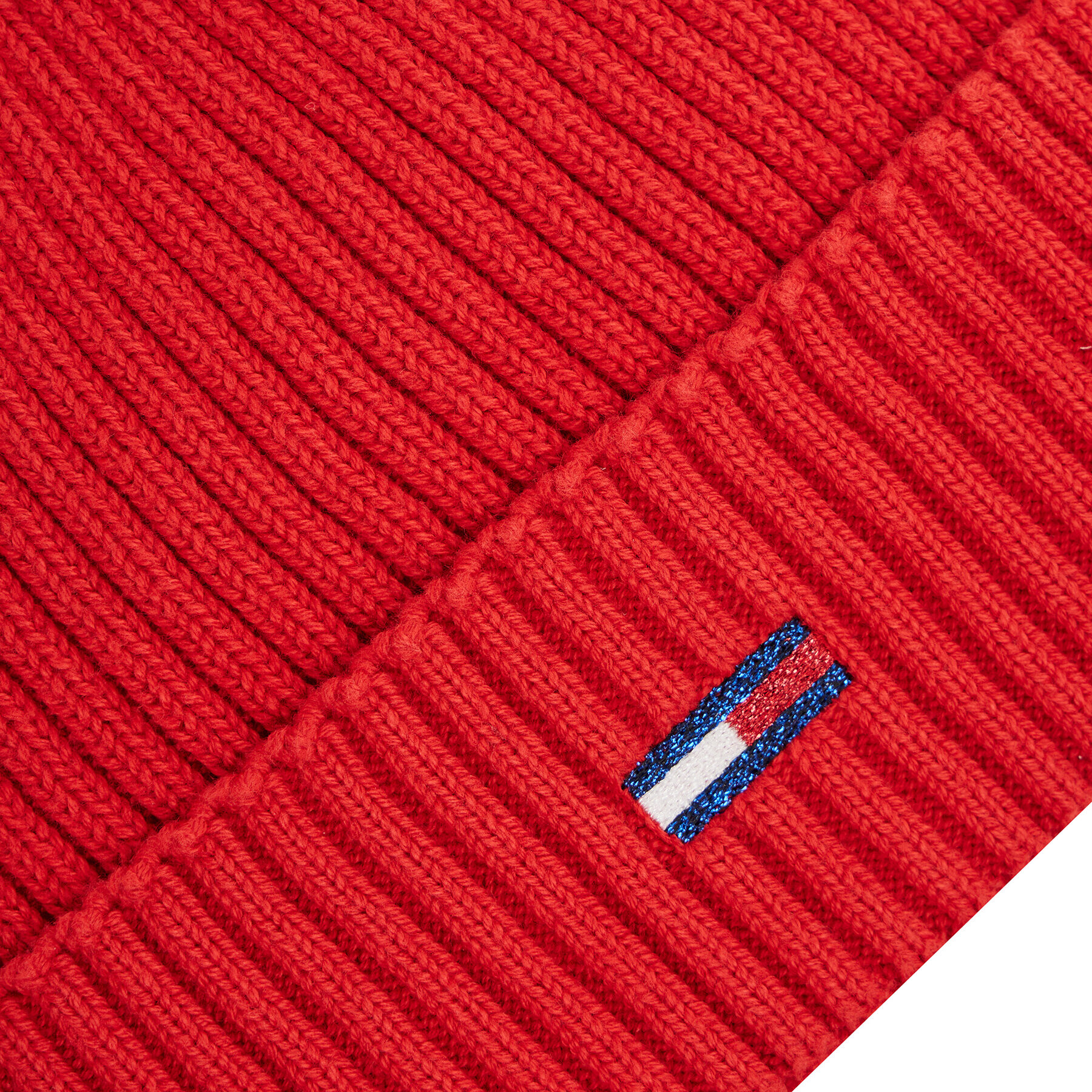 Tommy Jeans Čiapka Tjw Ess Flag Beanie AW0AW10705 Červená - Pepit.sk