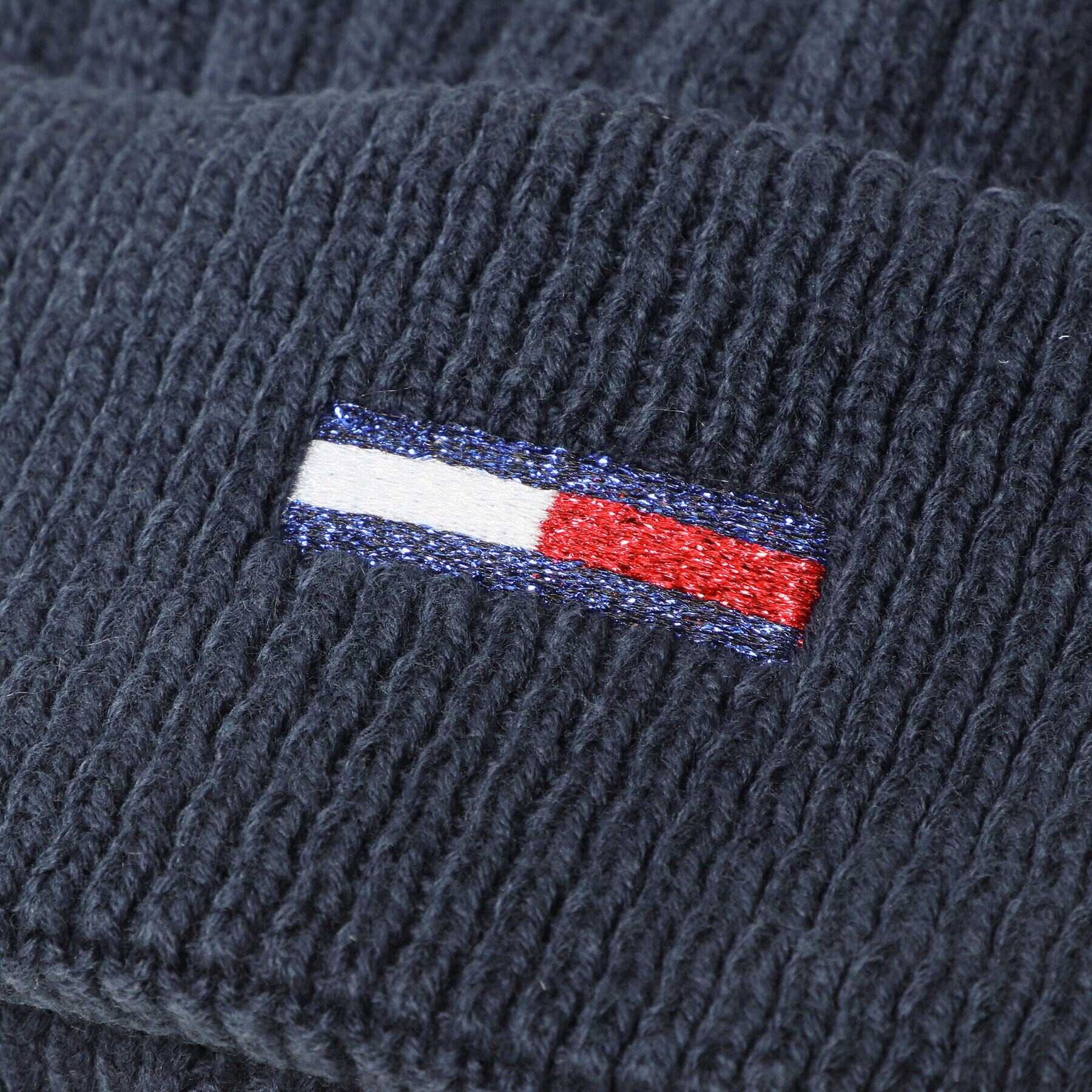 Tommy Jeans Čiapka Tjw Flag Beanie AW0AW12628 Tmavomodrá - Pepit.sk