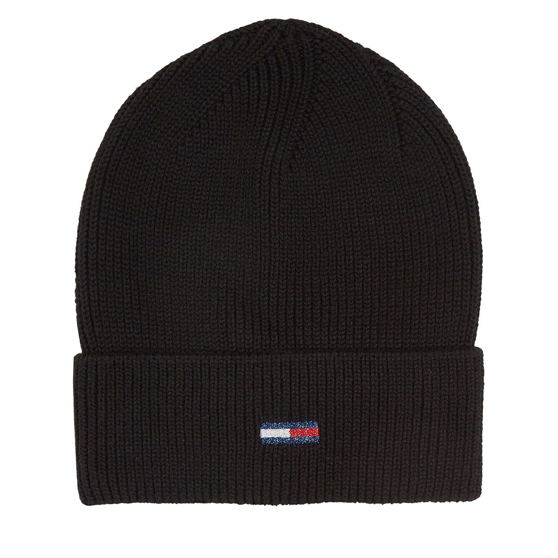 Tommy Jeans Čiapka Tjw Flag Beanie AW0AW15474 Čierna - Pepit.sk