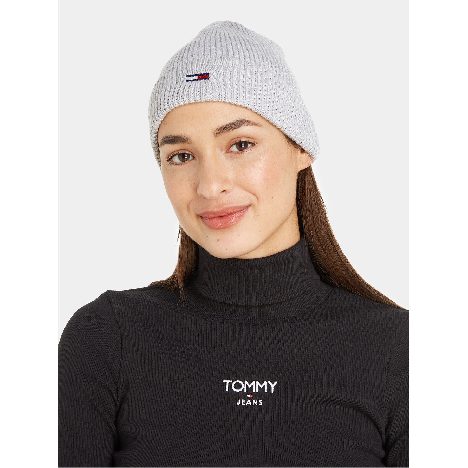 Tommy Jeans Čiapka Tjw Flag Beanie AW0AW15474 Sivá - Pepit.sk