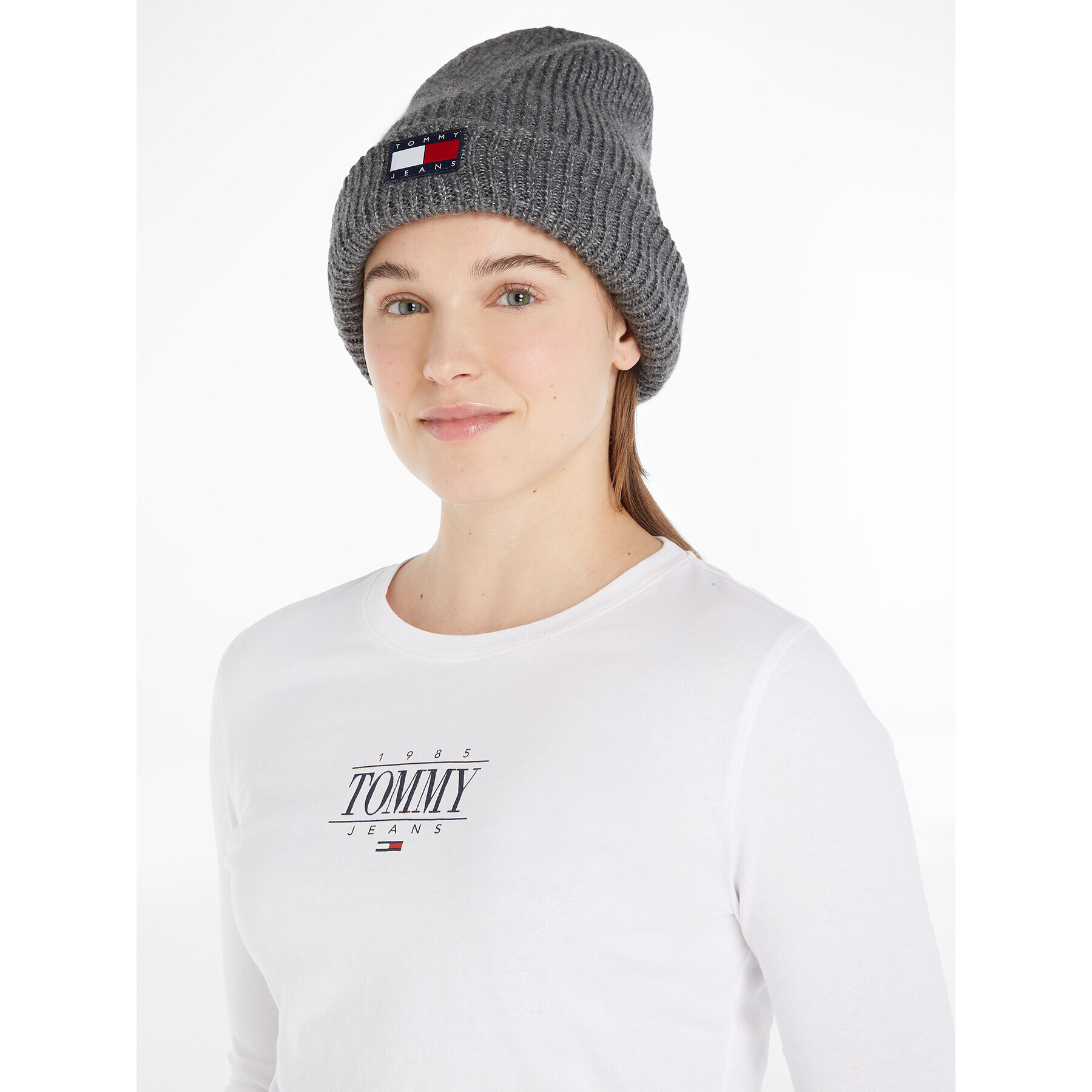 Tommy Jeans Čiapka Tjw Soft Ready Beanie AW0AW15464 Sivá - Pepit.sk