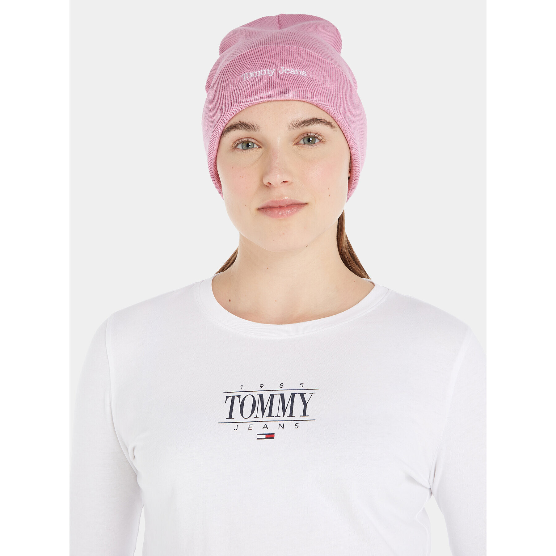 Tommy Jeans Čiapka Tjw Sport Beanie AW0AW15473 Ružová - Pepit.sk