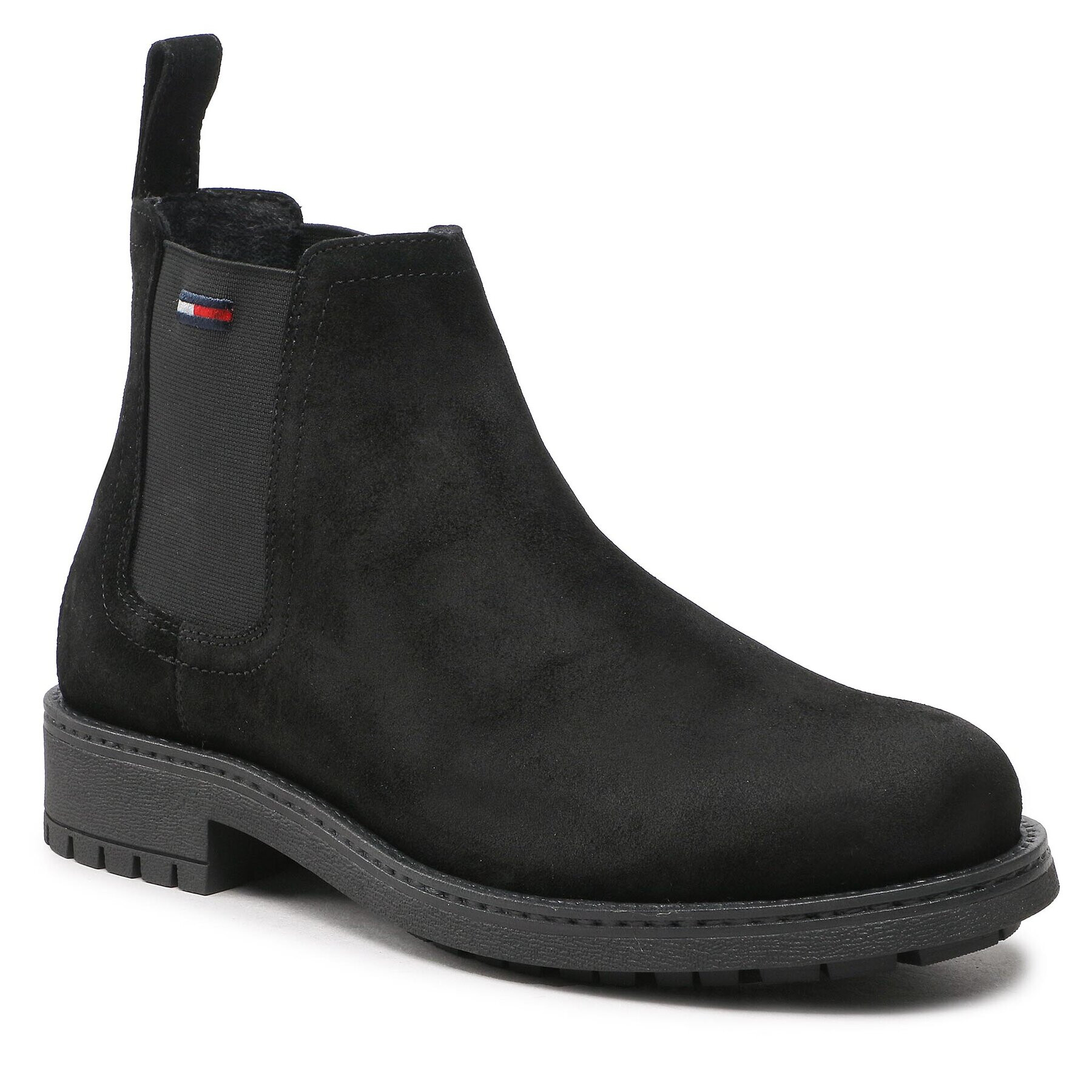 Tommy Jeans Členková obuv s elastickým prvkom Classic Chelsea Boot EM0EM01056 Čierna - Pepit.sk