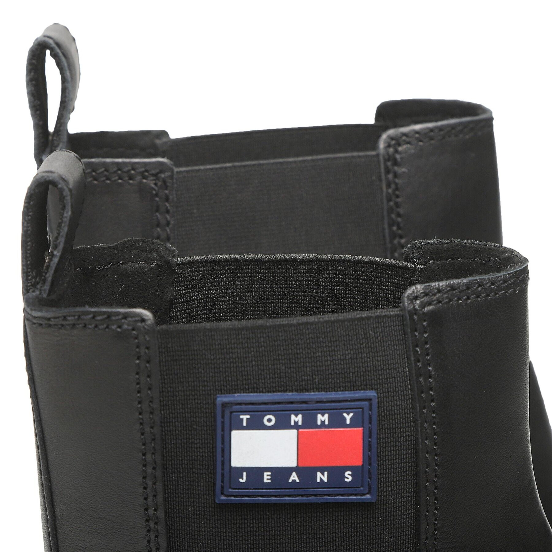 Tommy Jeans Členková obuv s elastickým prvkom Foxing Detail Chelsea Boot EM0EM01062 Čierna - Pepit.sk