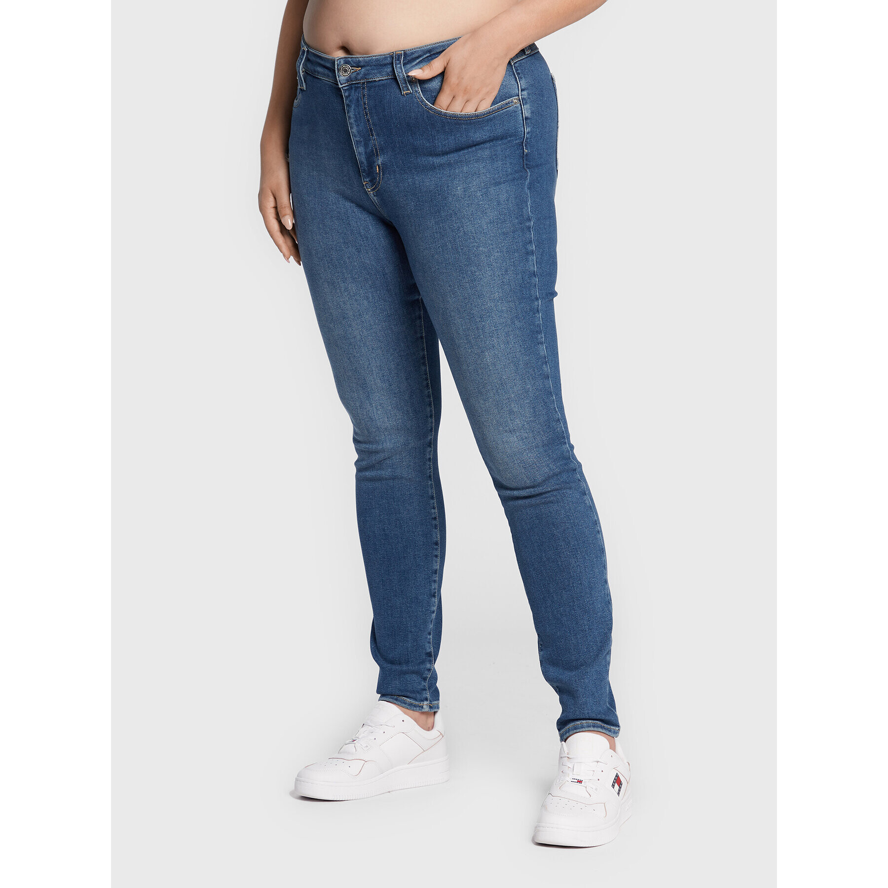 Tommy Jeans Curve Džínsy Melany DW0DW11591 Modrá Skinny Fit - Pepit.sk