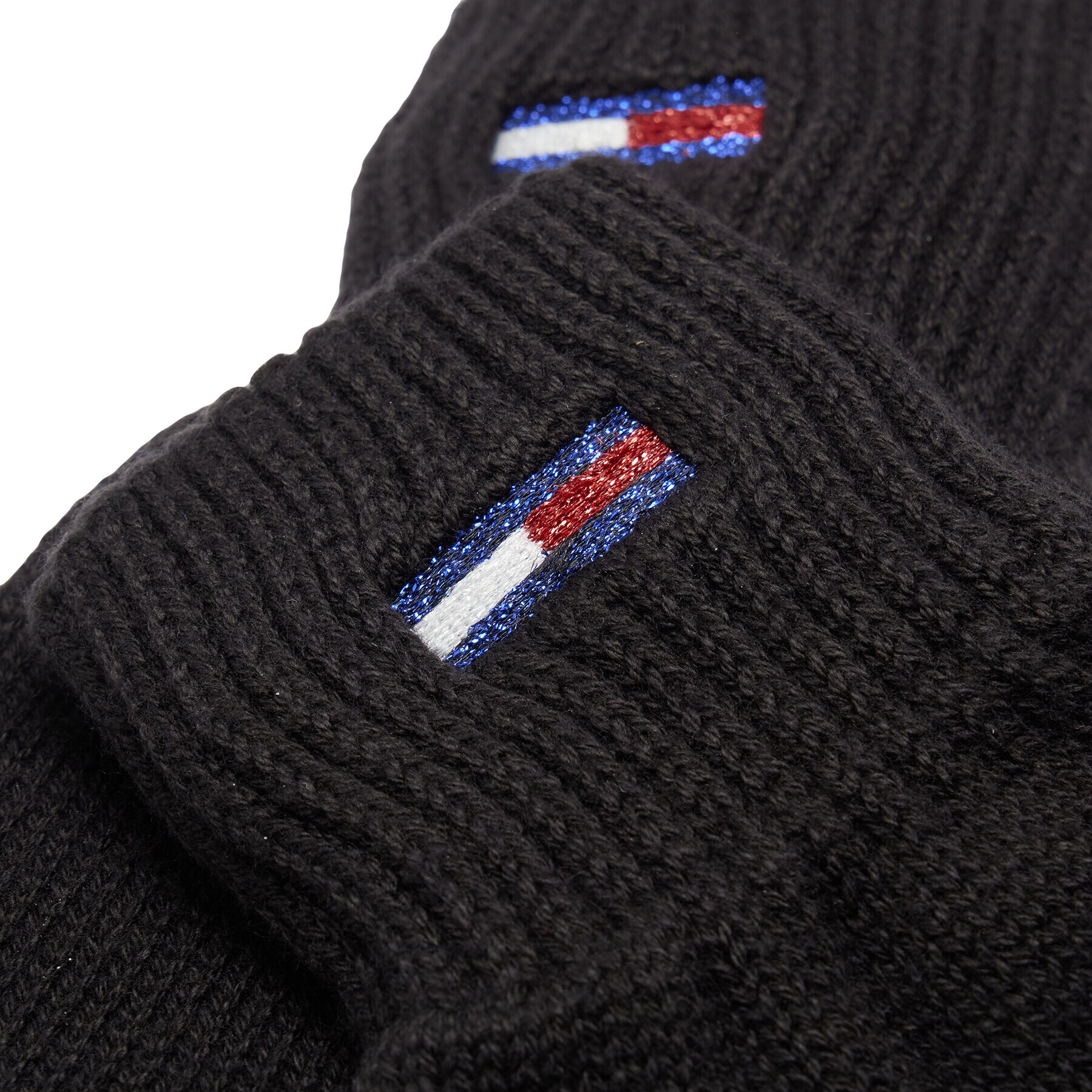 Tommy Jeans Dámske rukavice Flag AW0AW13677 Čierna - Pepit.sk