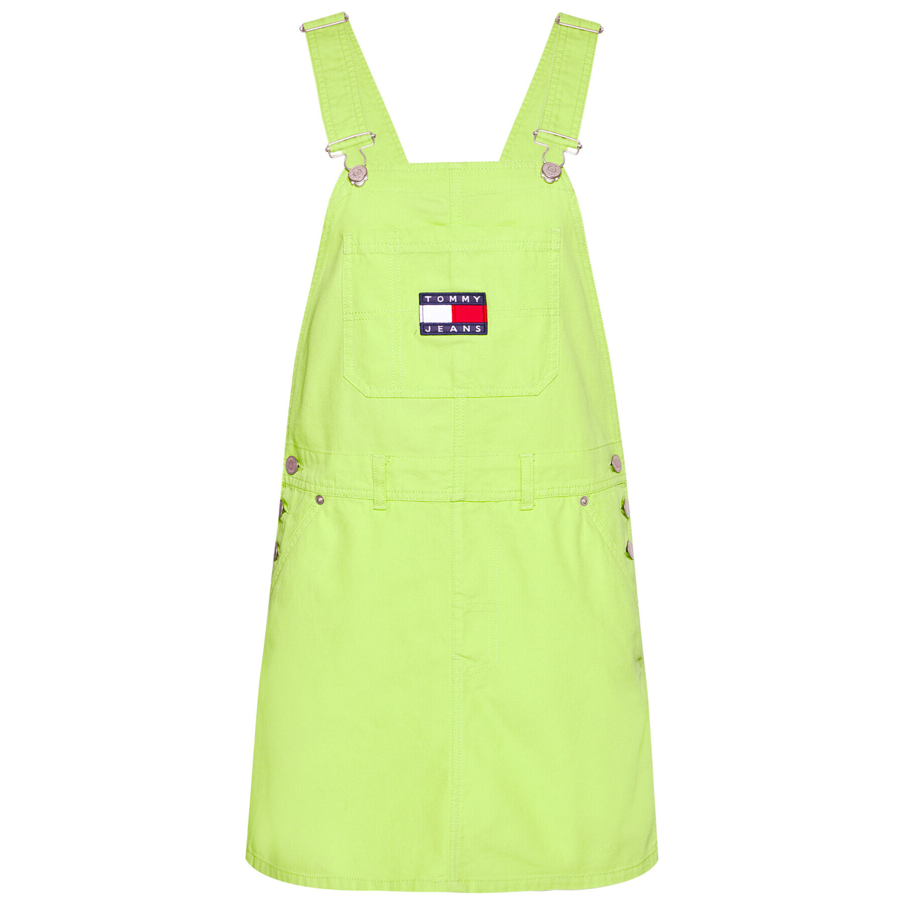 Tommy Jeans Džínsové šaty Tjw Dungaree DW0DW09915 Zelená Regular Fit - Pepit.sk