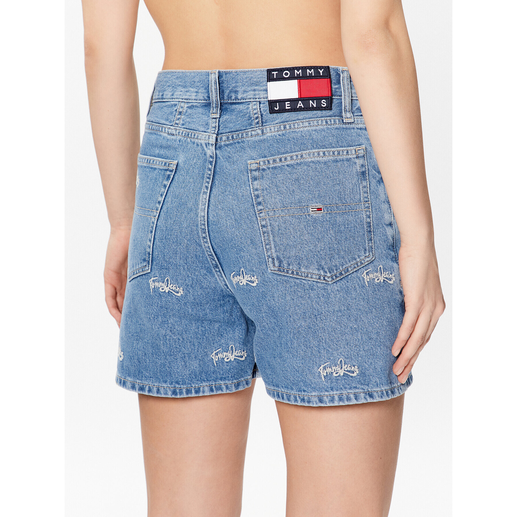 Tommy Jeans Džínsové šortky DW0DW15601 Modrá Regular Fit - Pepit.sk