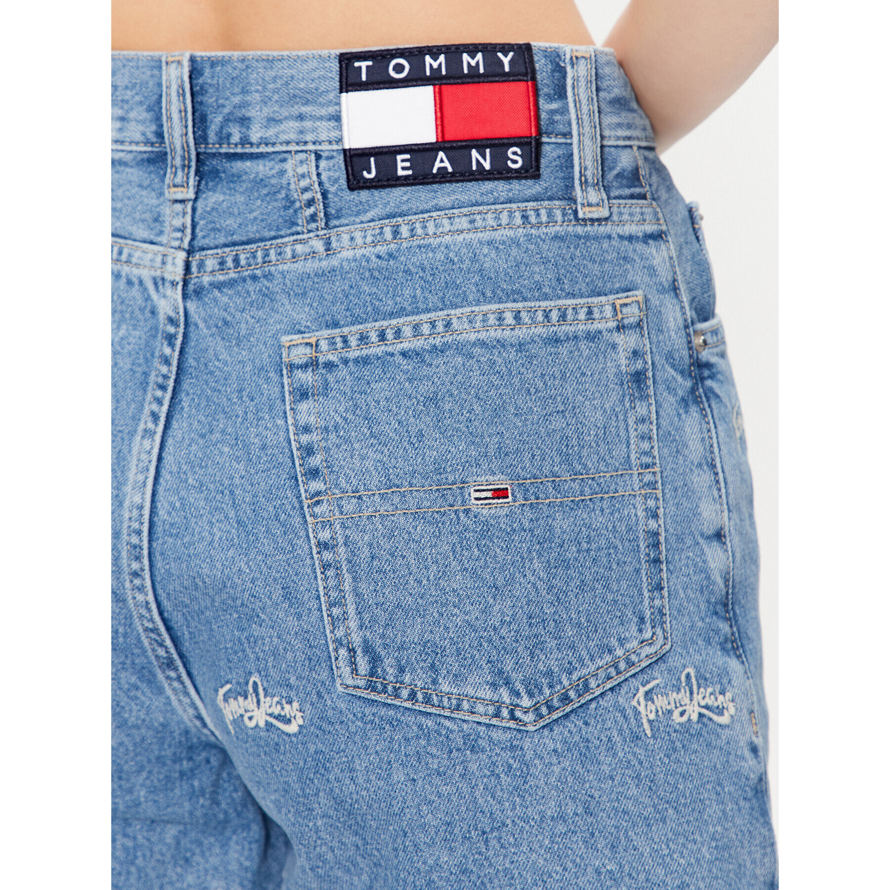 Tommy Jeans Džínsové šortky DW0DW15601 Modrá Regular Fit - Pepit.sk