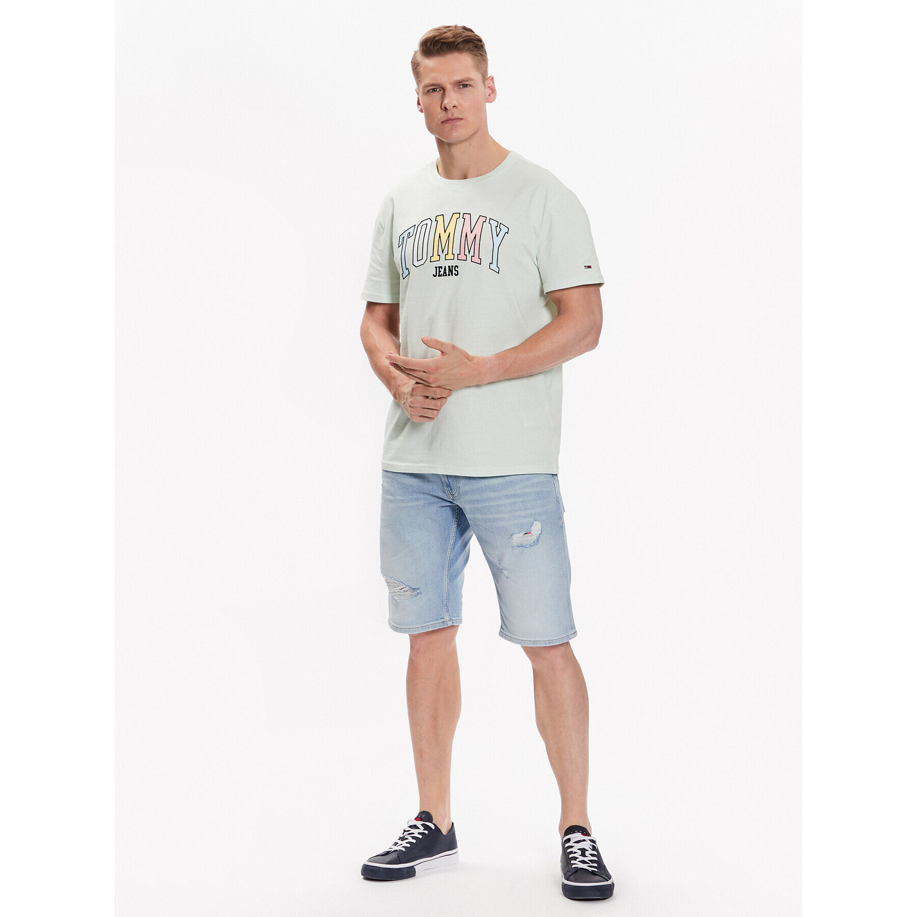 Tommy Jeans Džínsové šortky Ronnie DM0DM16147 Modrá Relaxed Fit - Pepit.sk