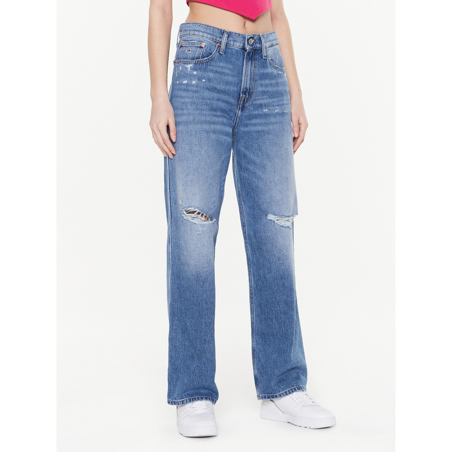 Tommy Jeans Džínsy Betsy DW0DW14798 Modrá Wide Leg - Pepit.sk