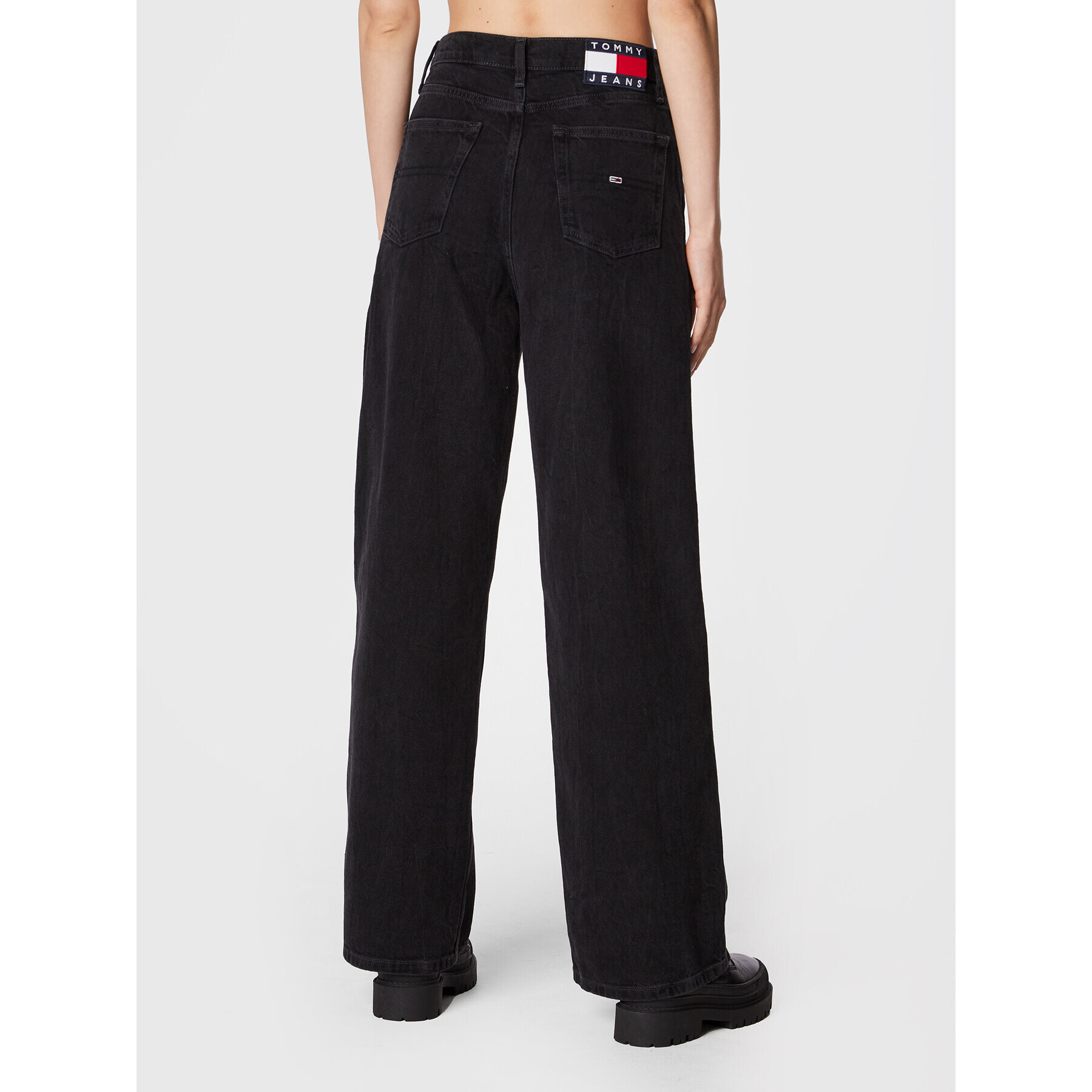 Tommy Jeans Džínsy Claire DW0DW14119 Čierna Wide Leg - Pepit.sk