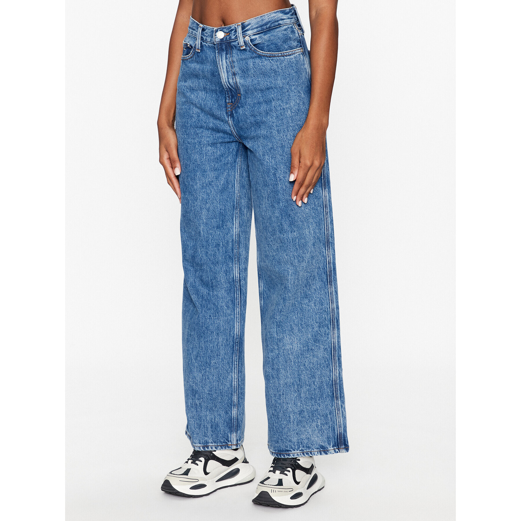 Tommy Jeans Džínsy Claire DW0DW16653 Modrá Wide Leg - Pepit.sk