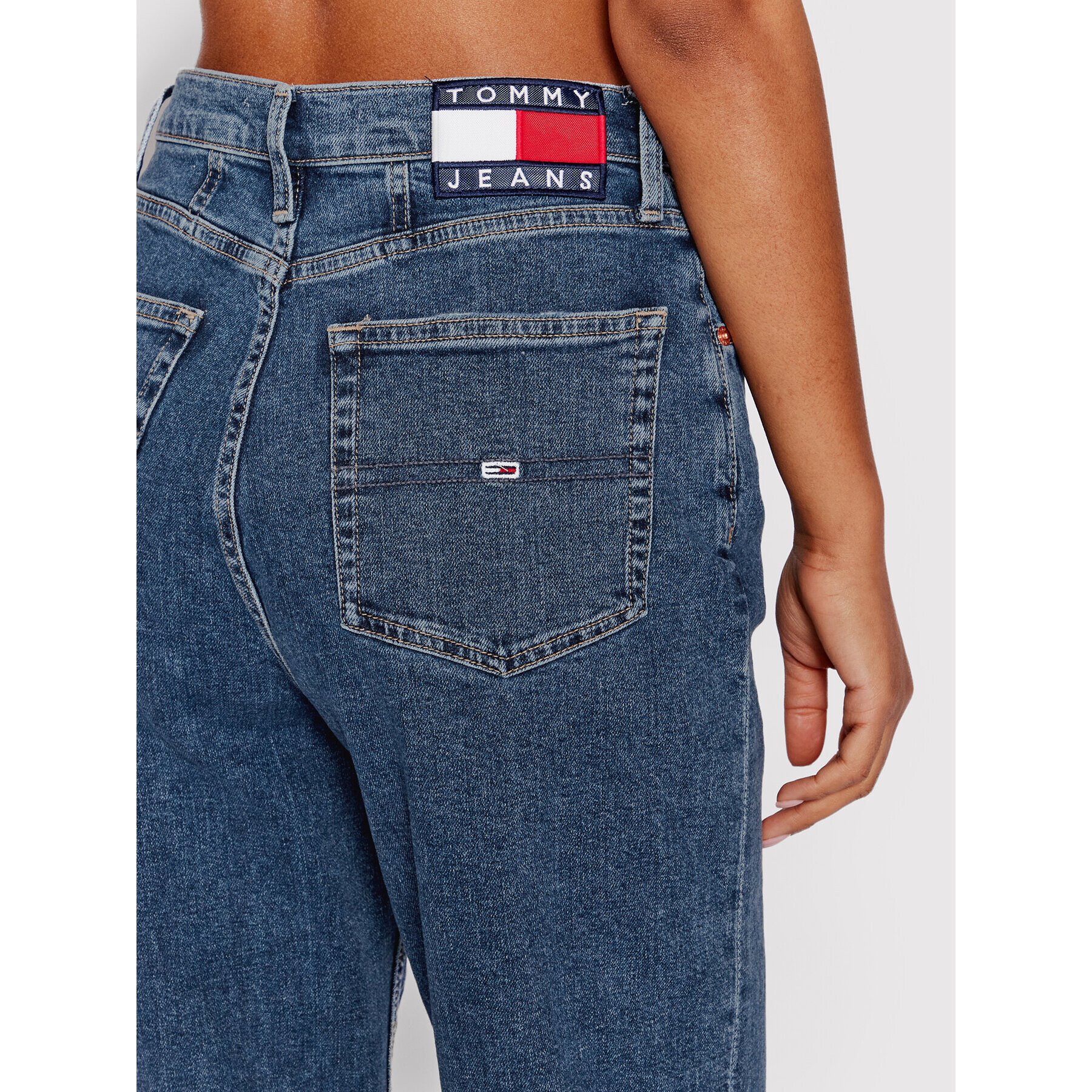 Tommy Jeans Džínsy DW0DW12389 Tmavomodrá Mom Fit - Pepit.sk