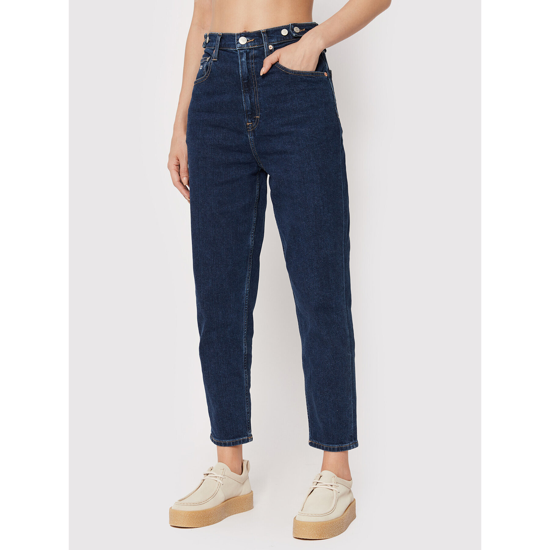 Tommy Jeans Džínsy DW0DW13379 Tmavomodrá Mom Fit - Pepit.sk