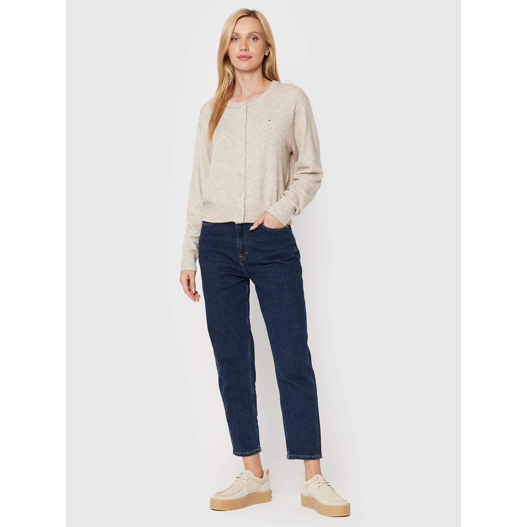 Tommy Jeans Džínsy DW0DW13379 Tmavomodrá Mom Fit - Pepit.sk