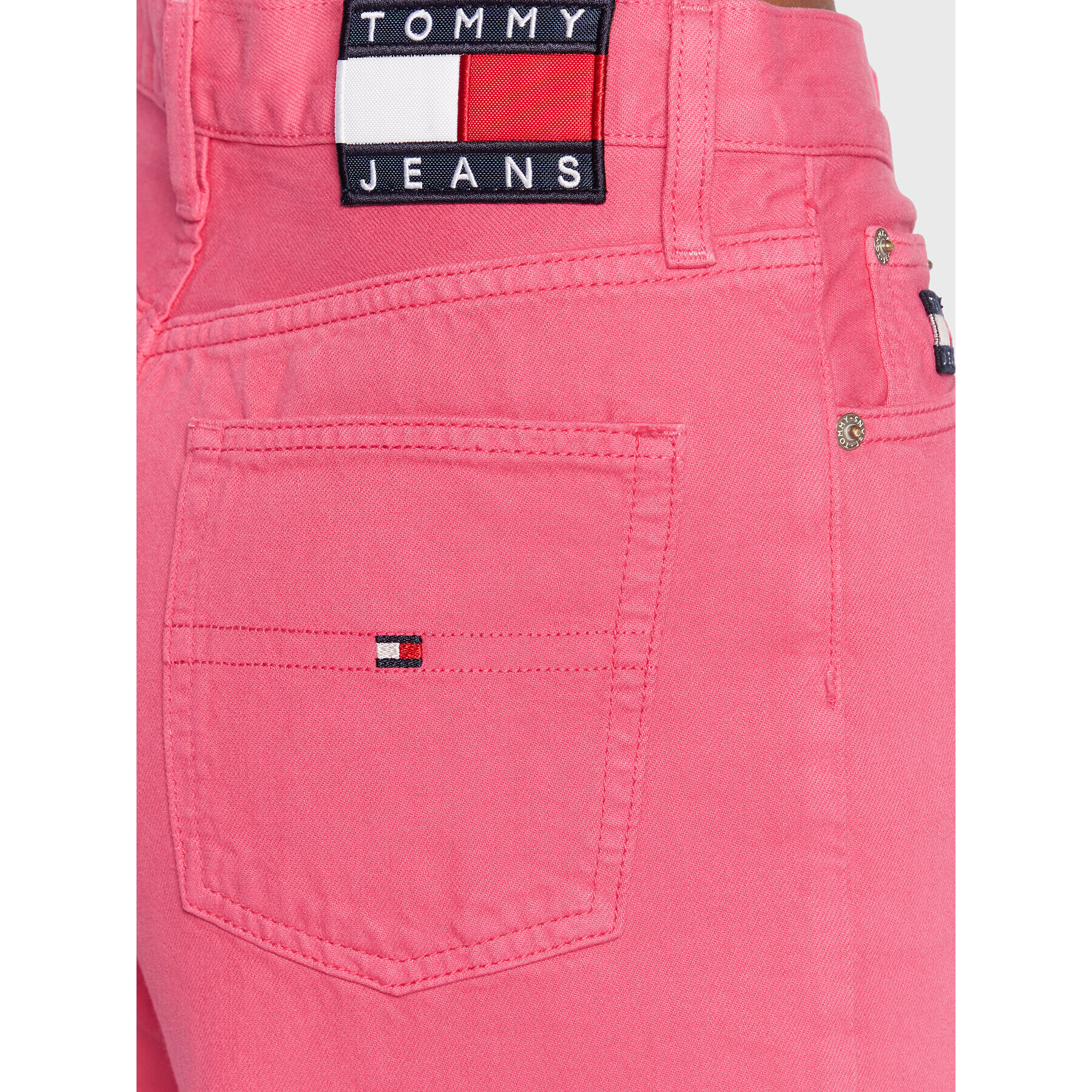 Tommy Jeans Džínsy DW0DW14221 Ružová Straight Fit - Pepit.sk