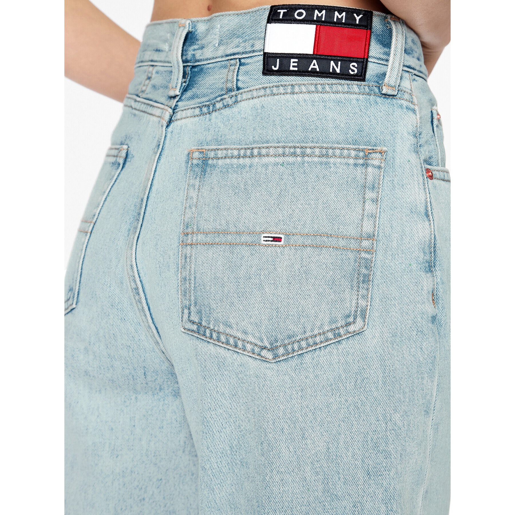 Tommy Jeans Džínsy DW0DW15492 Modrá Mom Fit - Pepit.sk