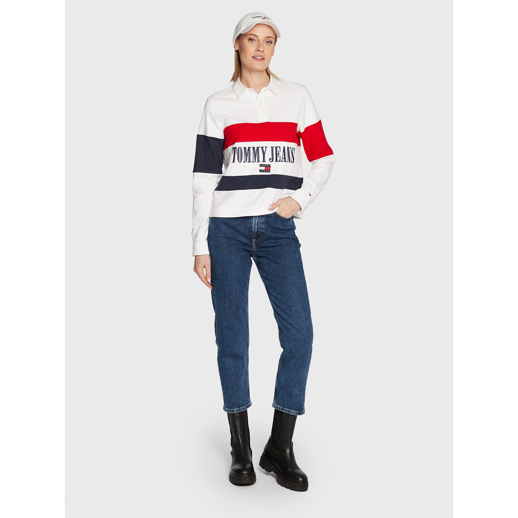 Tommy Jeans Džínsy Harper DW0DW13380 Tmavomodrá Straight Fit - Pepit.sk