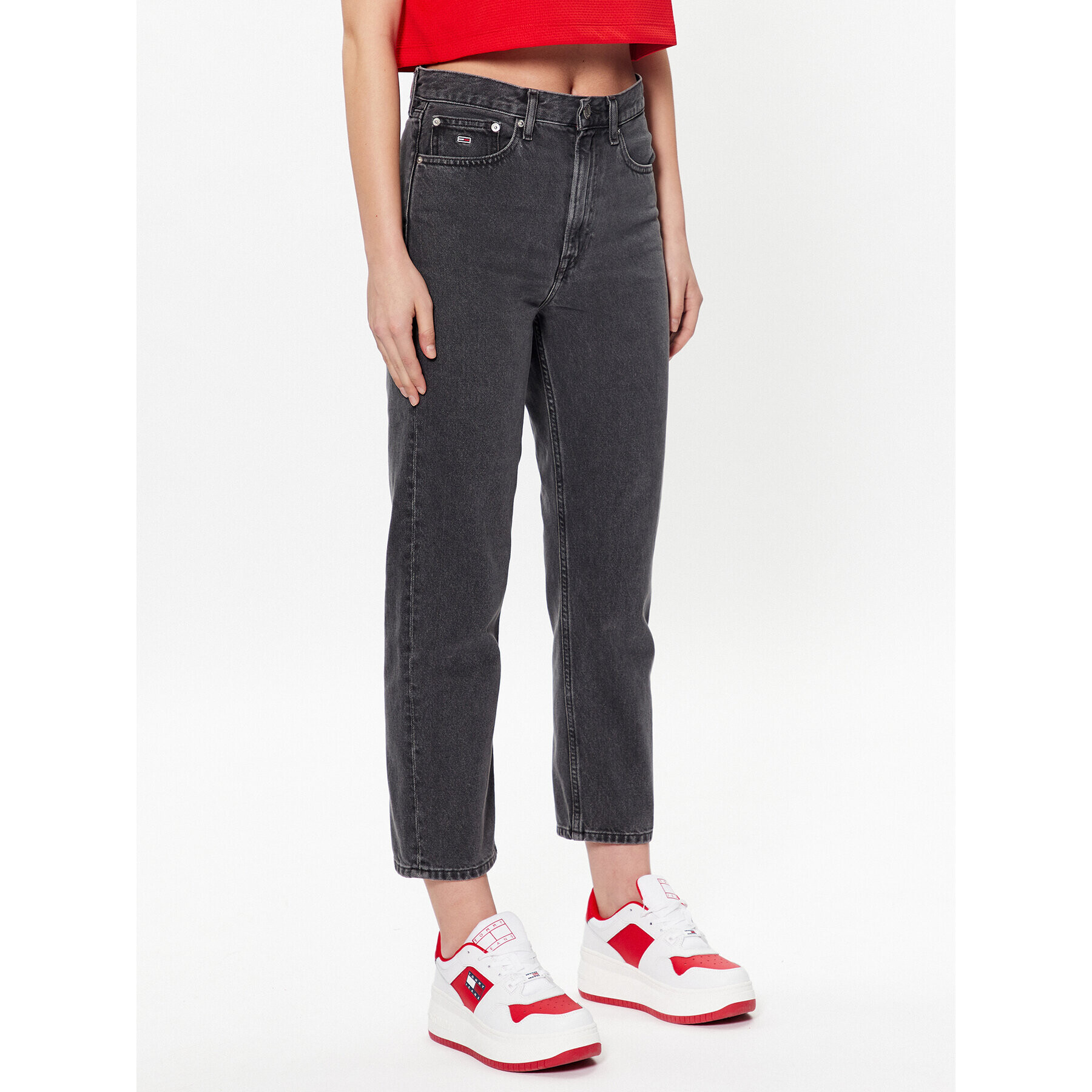 Tommy Jeans Džínsy Harper DW0DW15503 Čierna Relaxed Fit - Pepit.sk