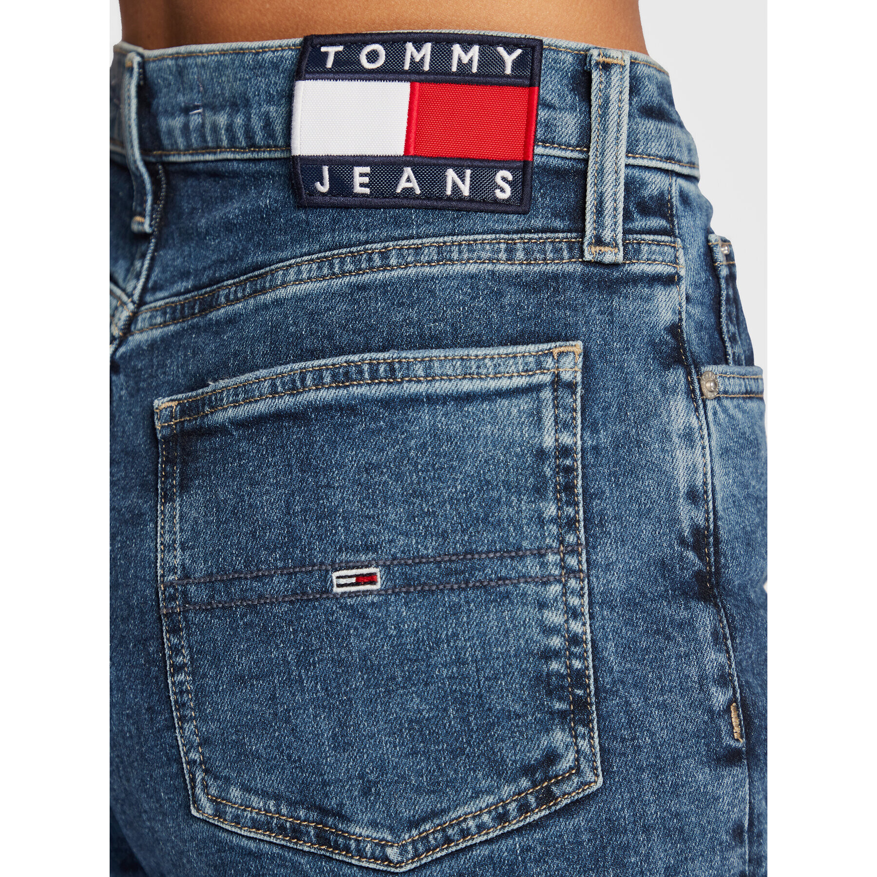 Tommy Jeans Džínsy Izzie DW0DW13391 Tmavomodrá Slim Fit - Pepit.sk