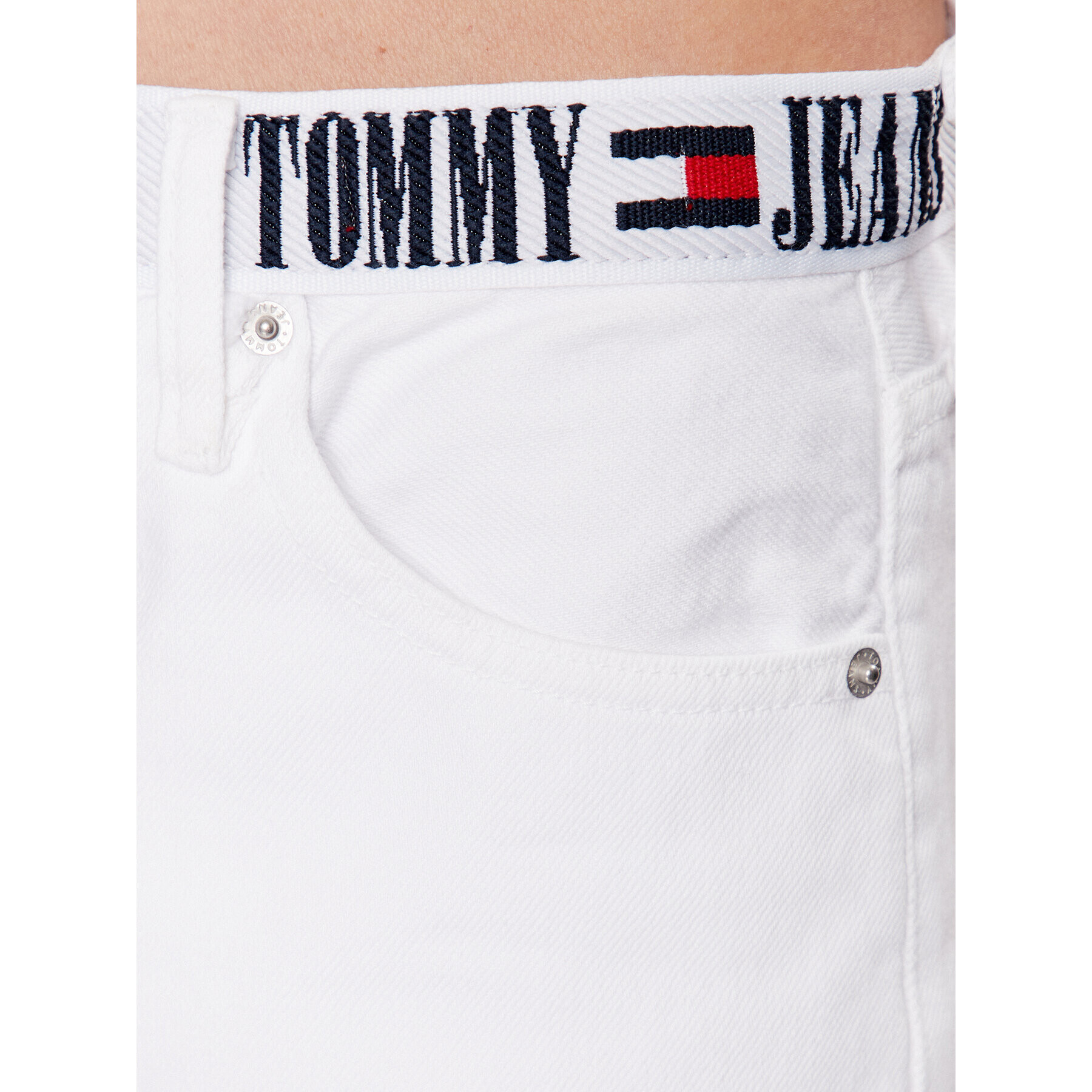 Tommy Jeans Džínsy Izzie DW0DW15529 Biela Slim Fit - Pepit.sk