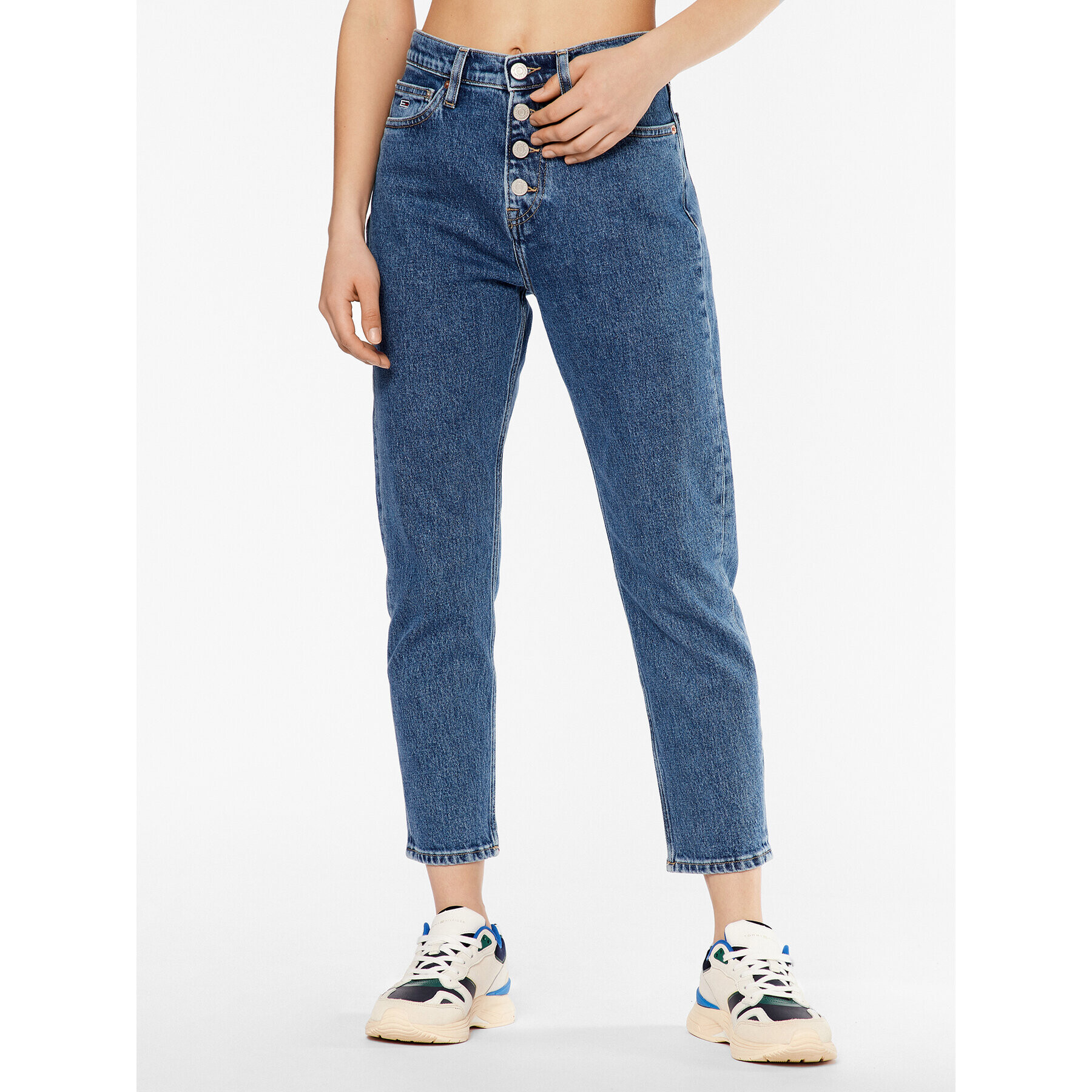 Tommy Jeans Džínsy Izzie DW0DW15804 Tmavomodrá Slim Leg - Pepit.sk