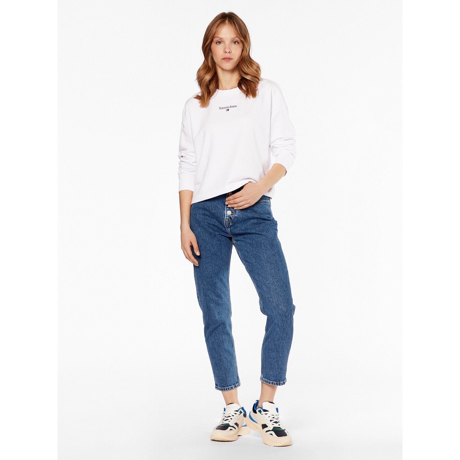 Tommy Jeans Džínsy Izzie DW0DW15804 Tmavomodrá Slim Leg - Pepit.sk