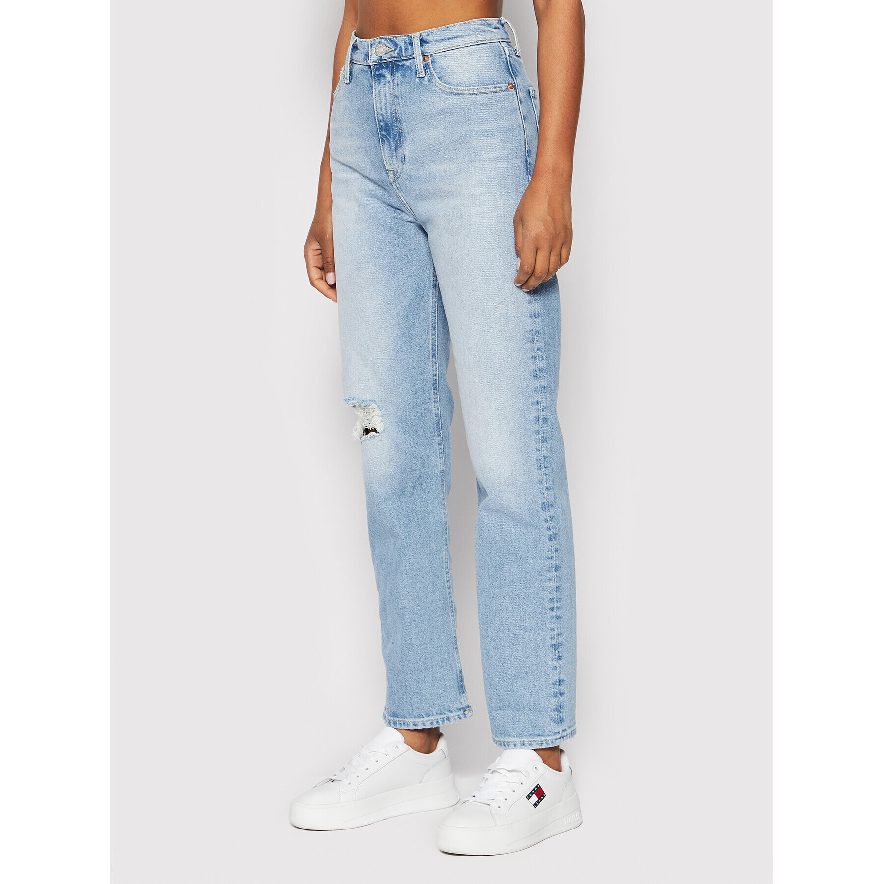 Tommy Jeans Džínsy Julie DW0DW12364 Modrá Straight Fit - Pepit.sk