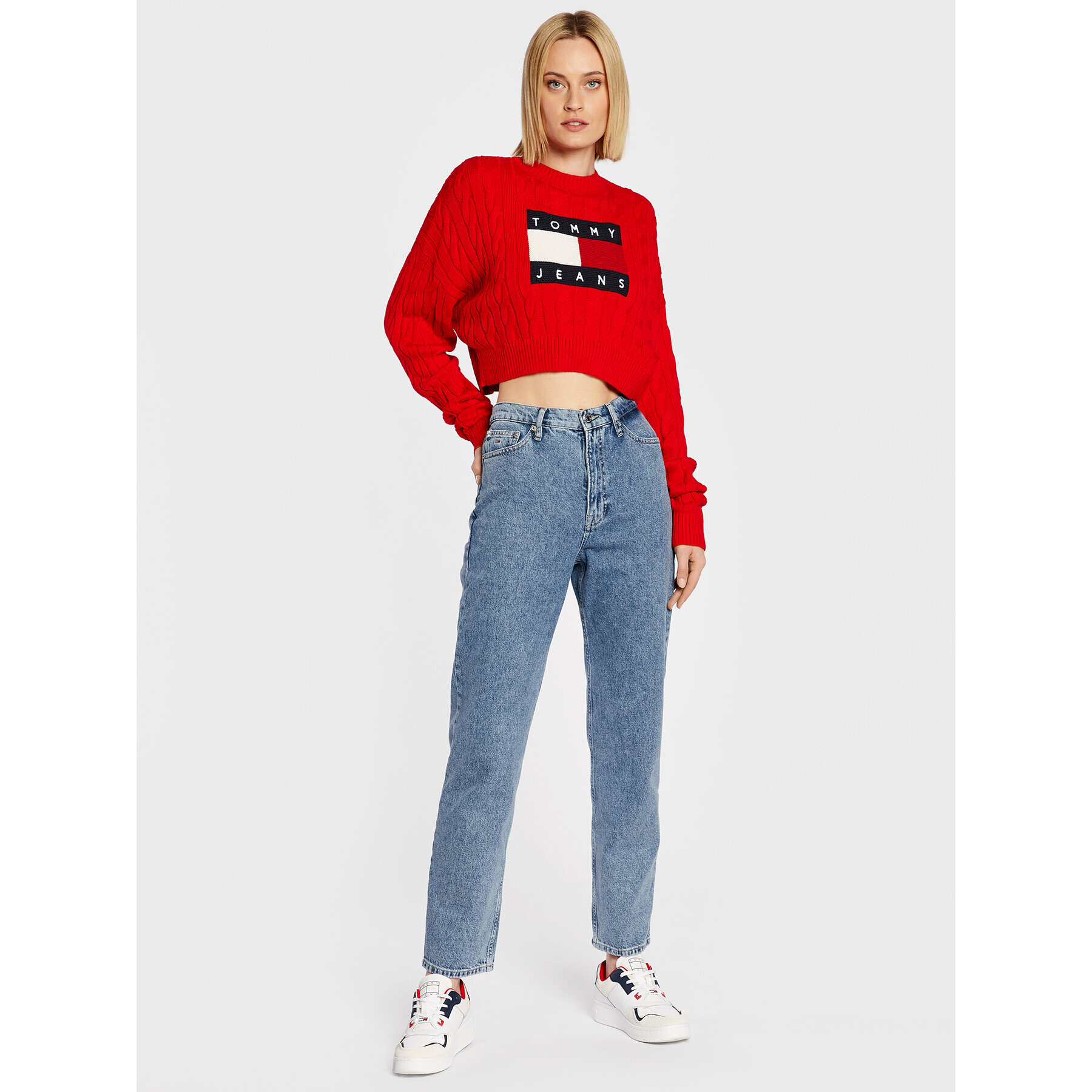 Tommy Jeans Džínsy Julie DW0DW14138 Modrá Straight Fit - Pepit.sk