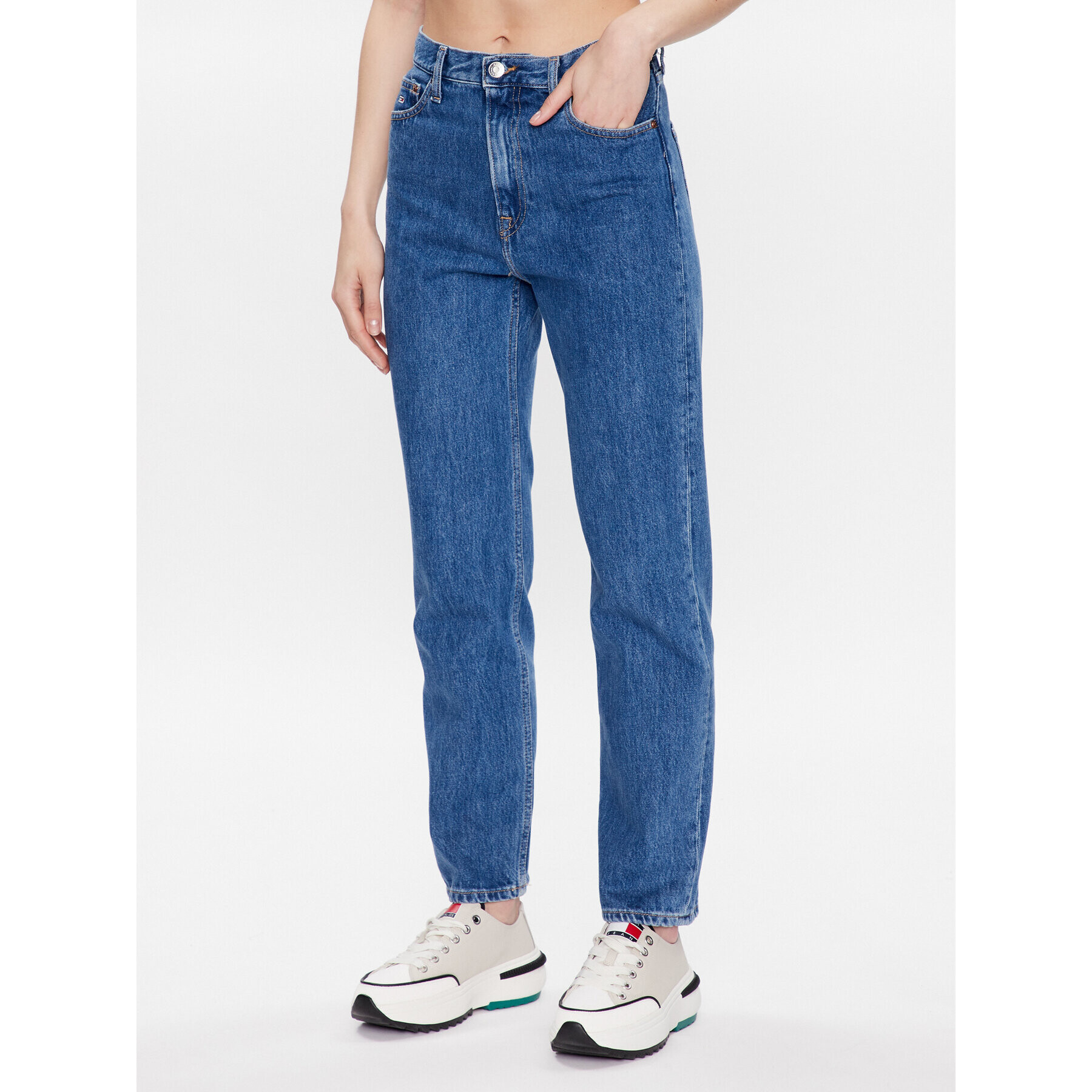 Tommy Jeans Džínsy Julie DW0DW15738 Modrá Straight Fit - Pepit.sk