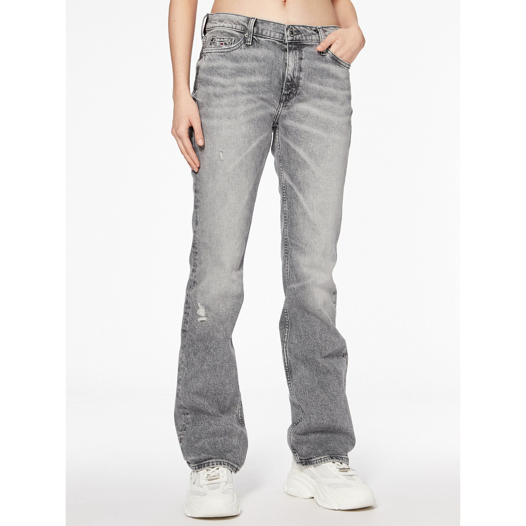 Tommy Jeans Džínsy Maddie DW0DW15514 Sivá Bootcut Fit - Pepit.sk