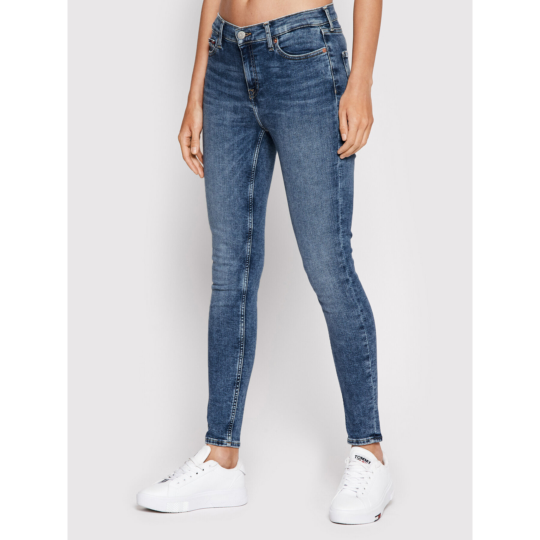 Tommy Jeans Džínsy Nora DW0DW11599 Tmavomodrá Skinny Fit - Pepit.sk