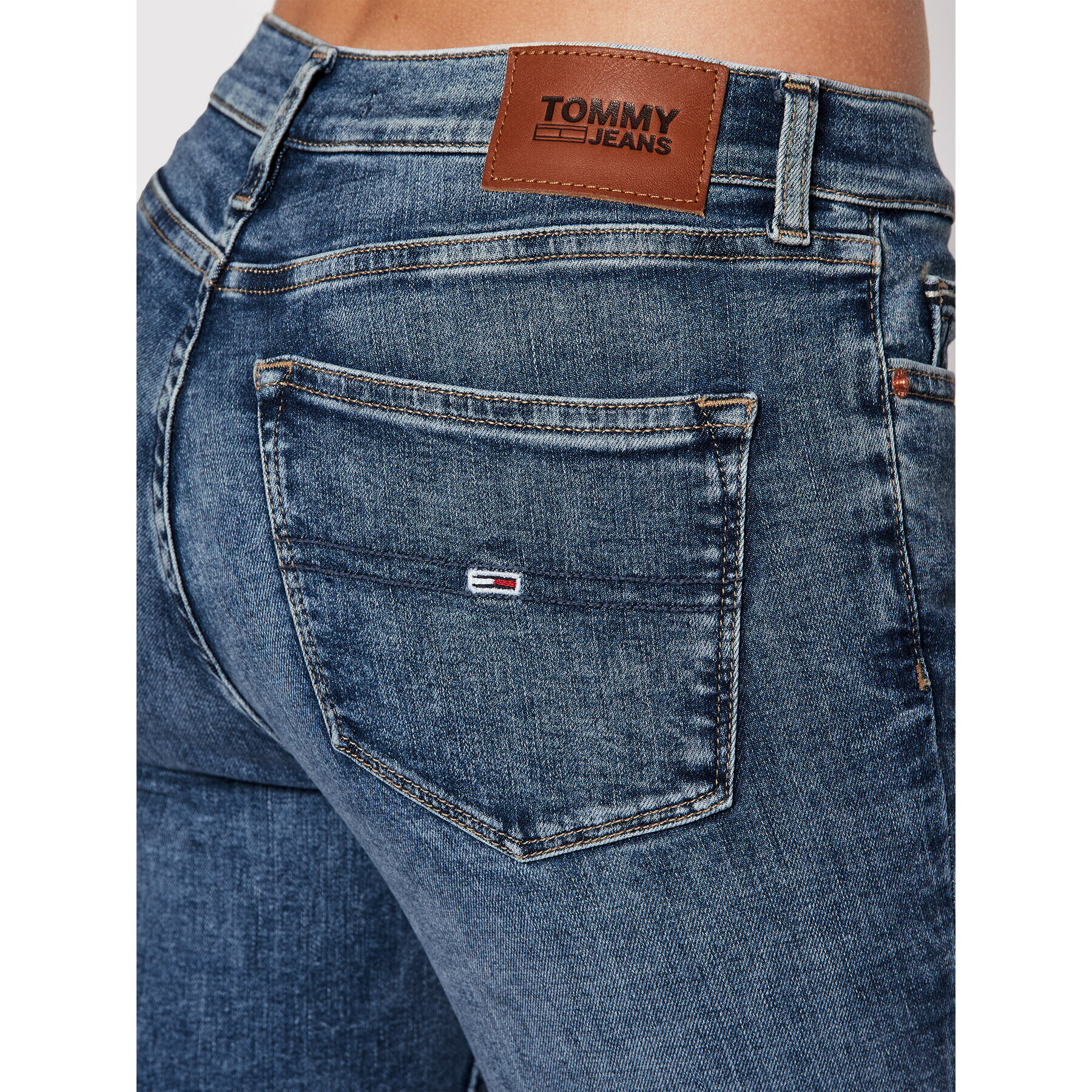 Tommy Jeans Džínsy Nora DW0DW11599 Tmavomodrá Skinny Fit - Pepit.sk