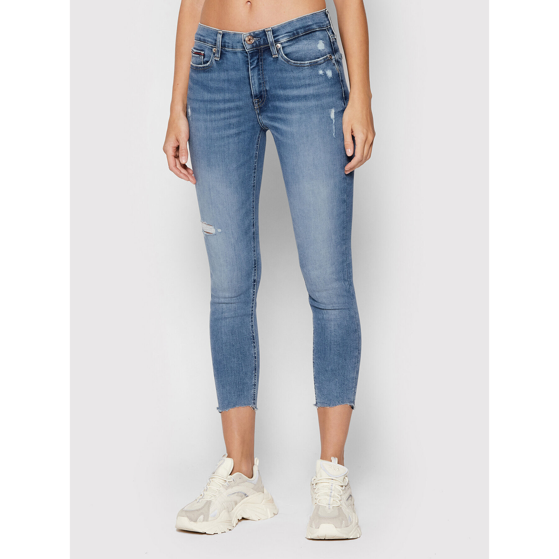 Tommy Jeans Džínsy Nora DW0DW11607 Modrá Skinny Fit - Pepit.sk