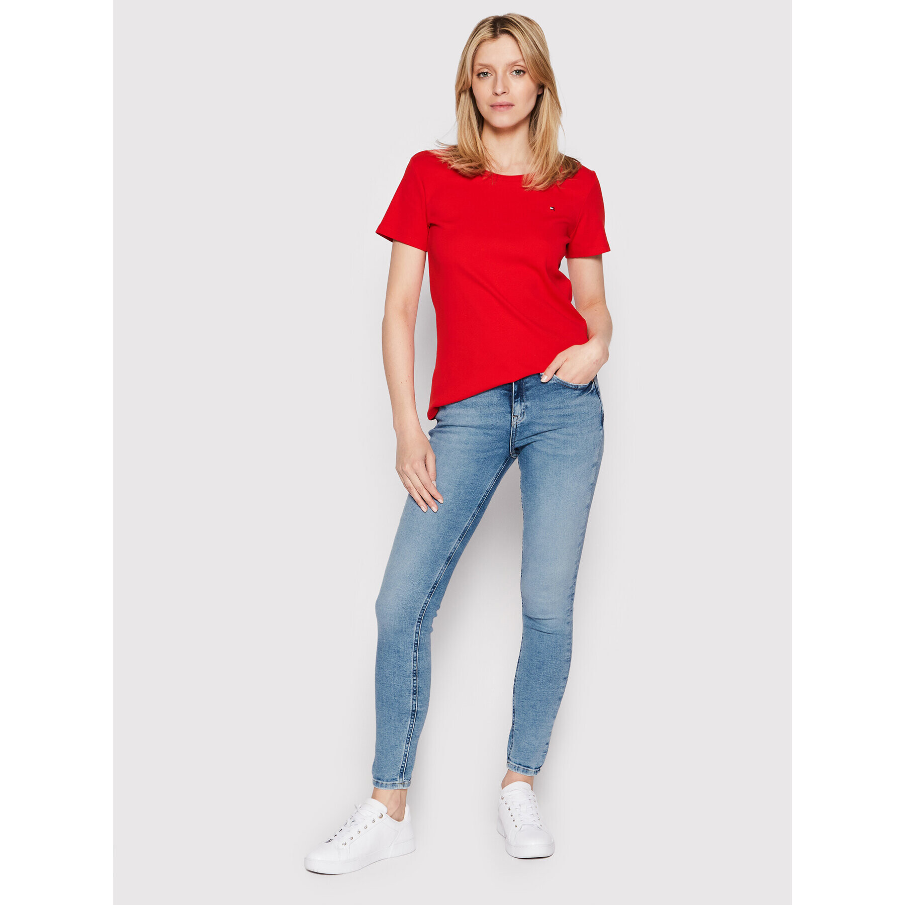 Tommy Jeans Džínsy Nora DW0DW12400 Modrá Skinny Fit - Pepit.sk