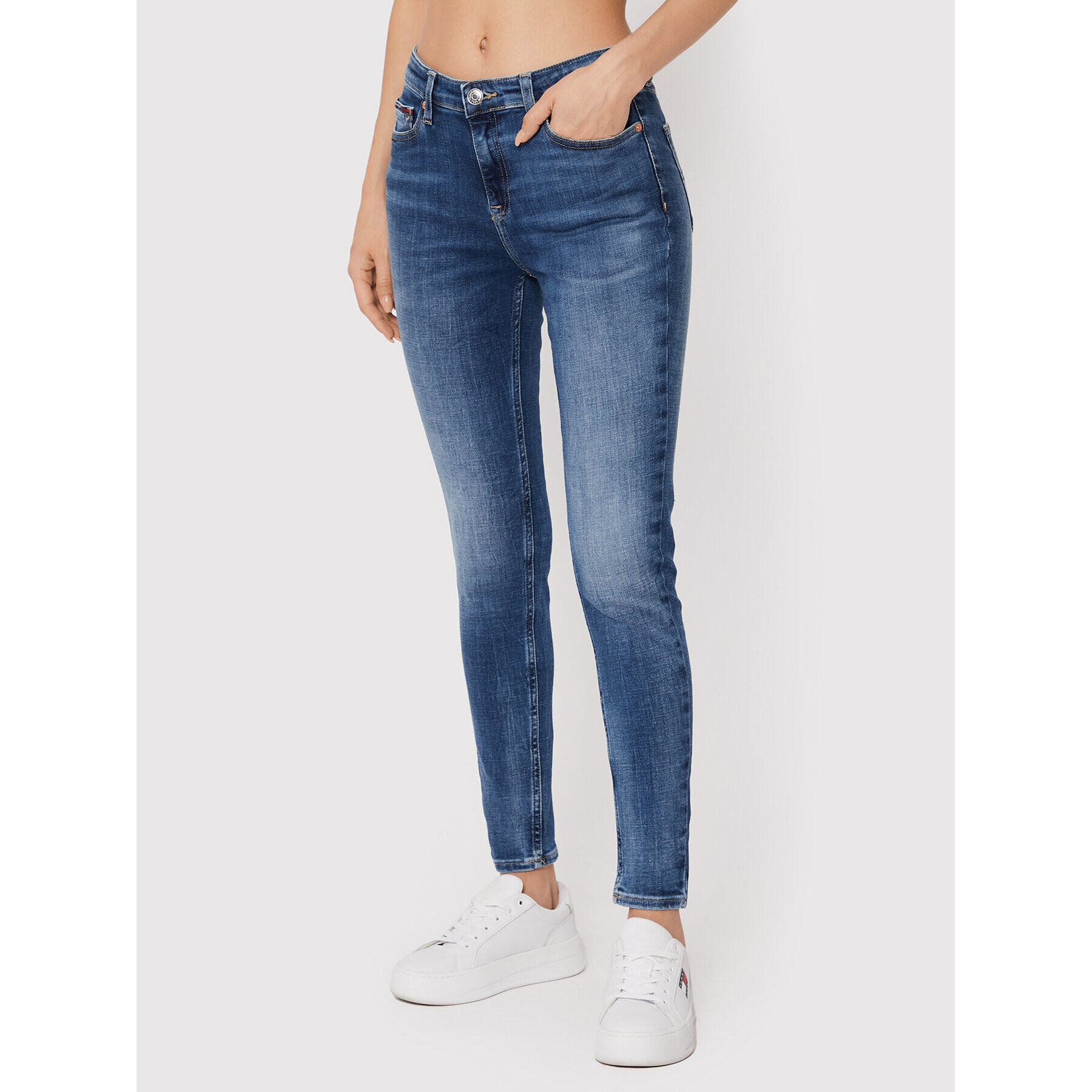 Tommy Jeans Džínsy Nora DW0DW13353 Tmavomodrá Skinny Fit - Pepit.sk