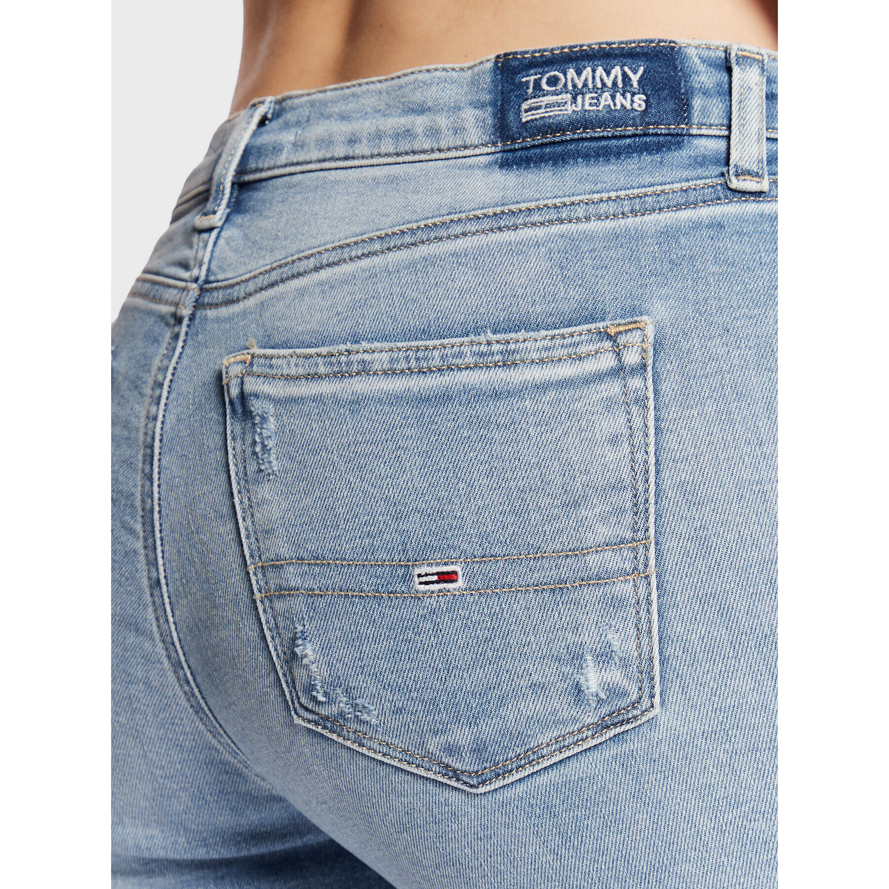 Tommy Jeans Džínsy Nora DW0DW14757 Modrá Skinny Fit - Pepit.sk