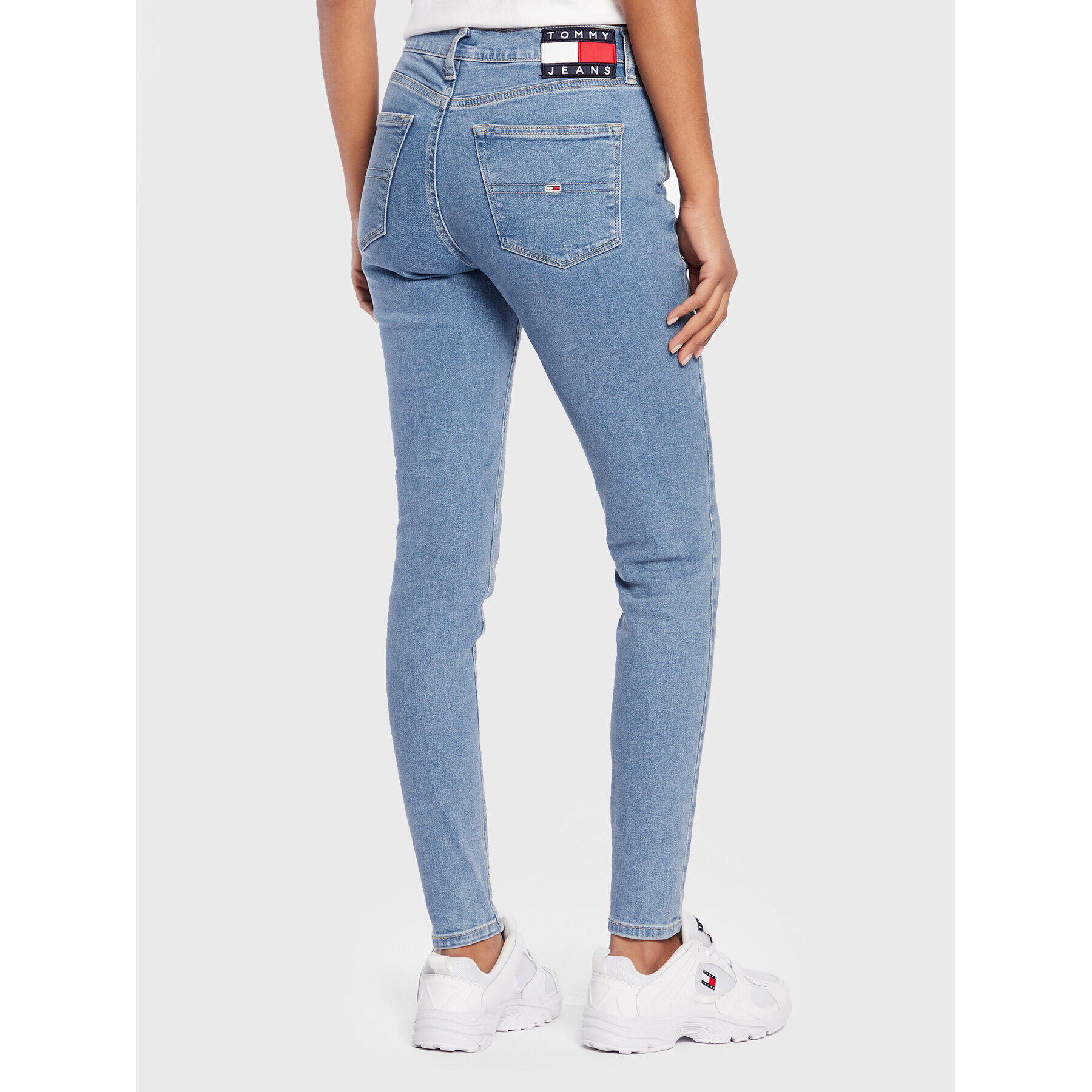 Tommy Jeans Džínsy Nora DW0DW14822 Modrá Skinny Fit - Pepit.sk