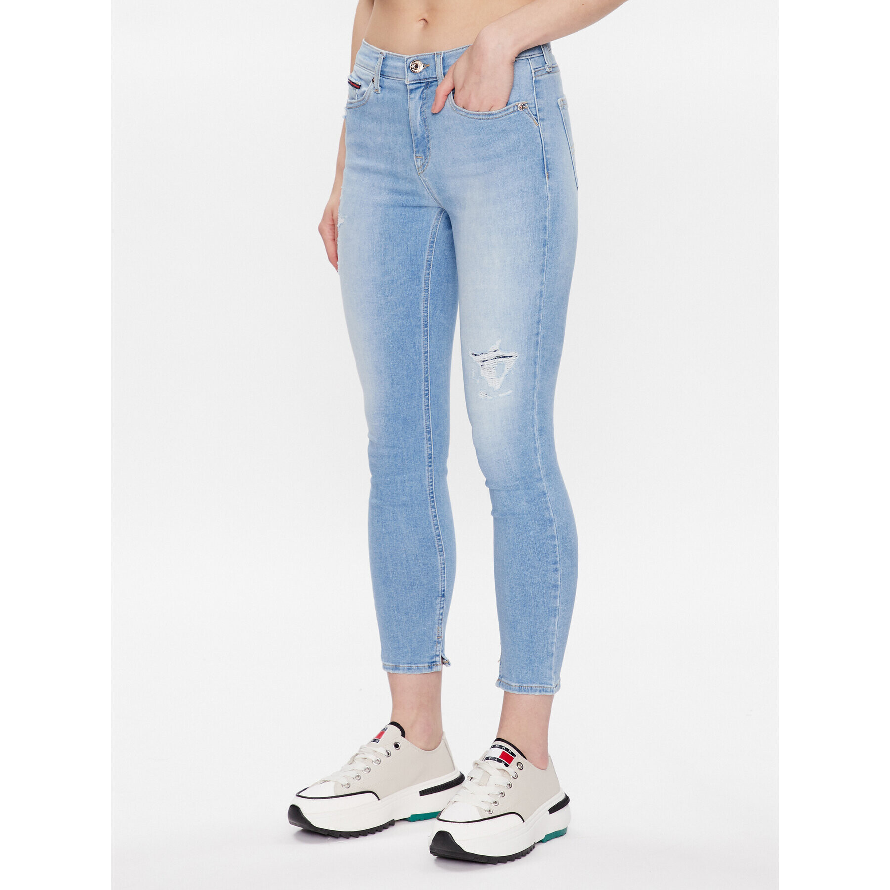 Tommy Jeans Džínsy Nora DW0DW15485 Modrá Skinny Fit - Pepit.sk