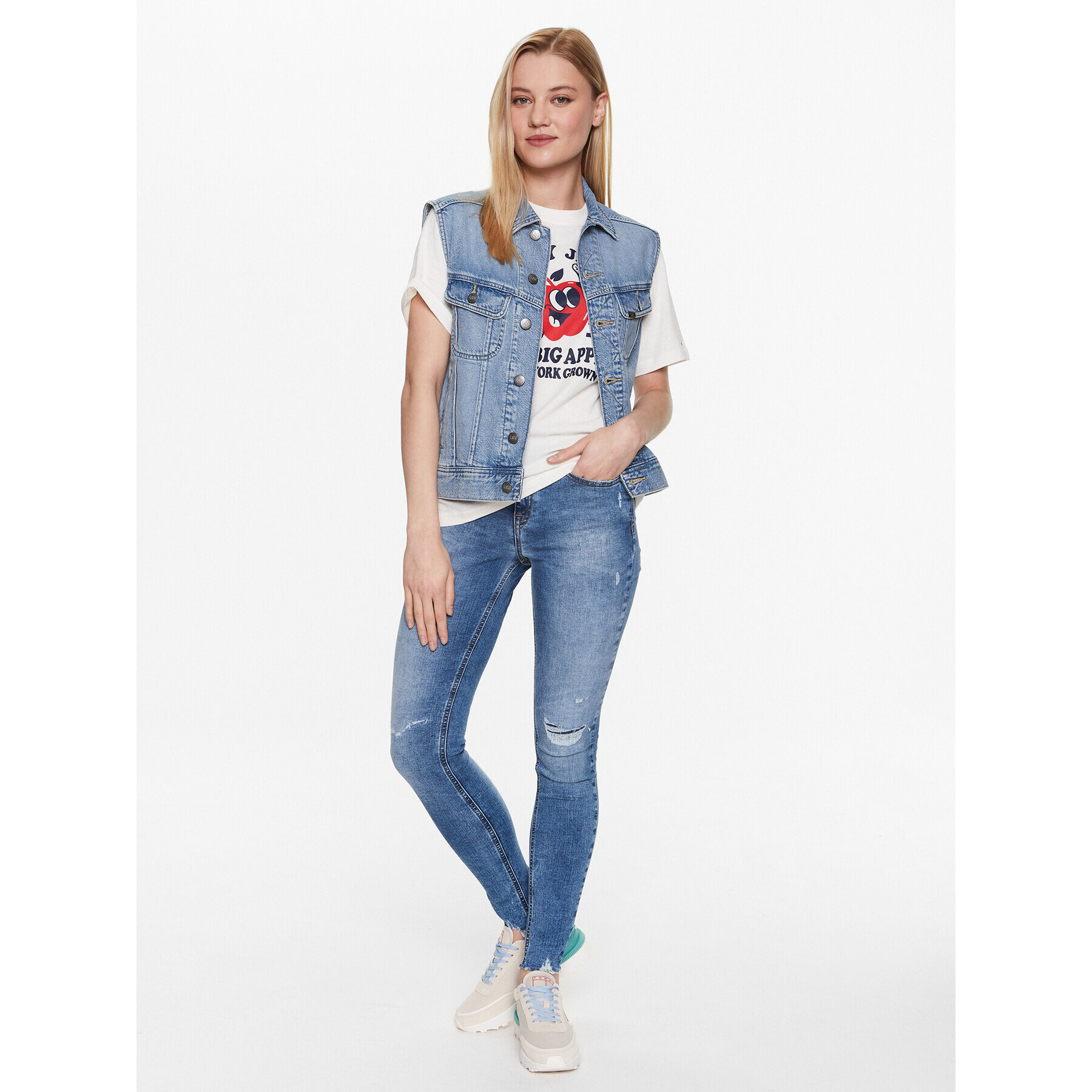 Tommy Jeans Džínsy Nora DW0DW15498 Tmavomodrá Skinny Fit - Pepit.sk