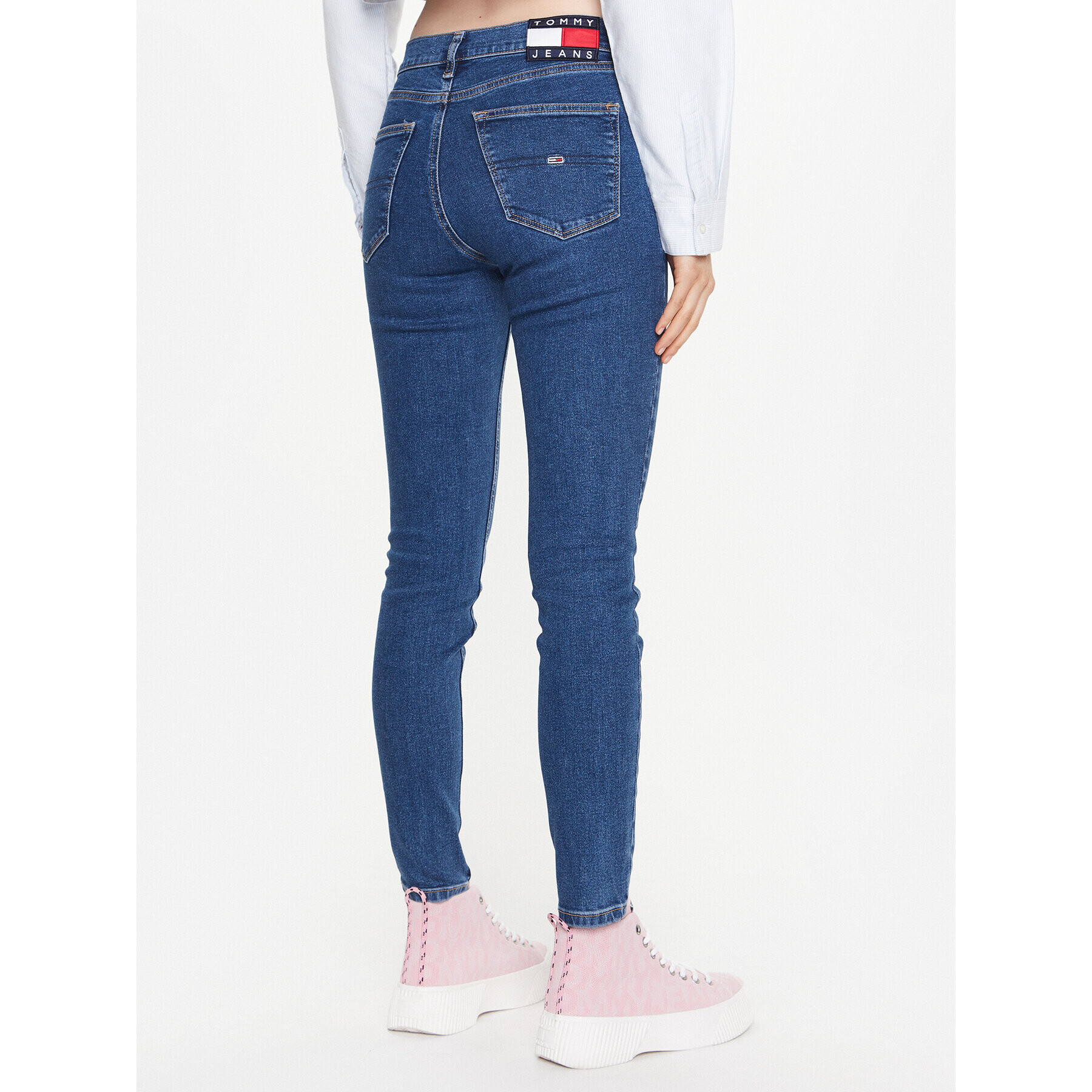 Tommy Jeans Džínsy Nora DW0DW15742 Tmavomodrá Skinny Fit - Pepit.sk