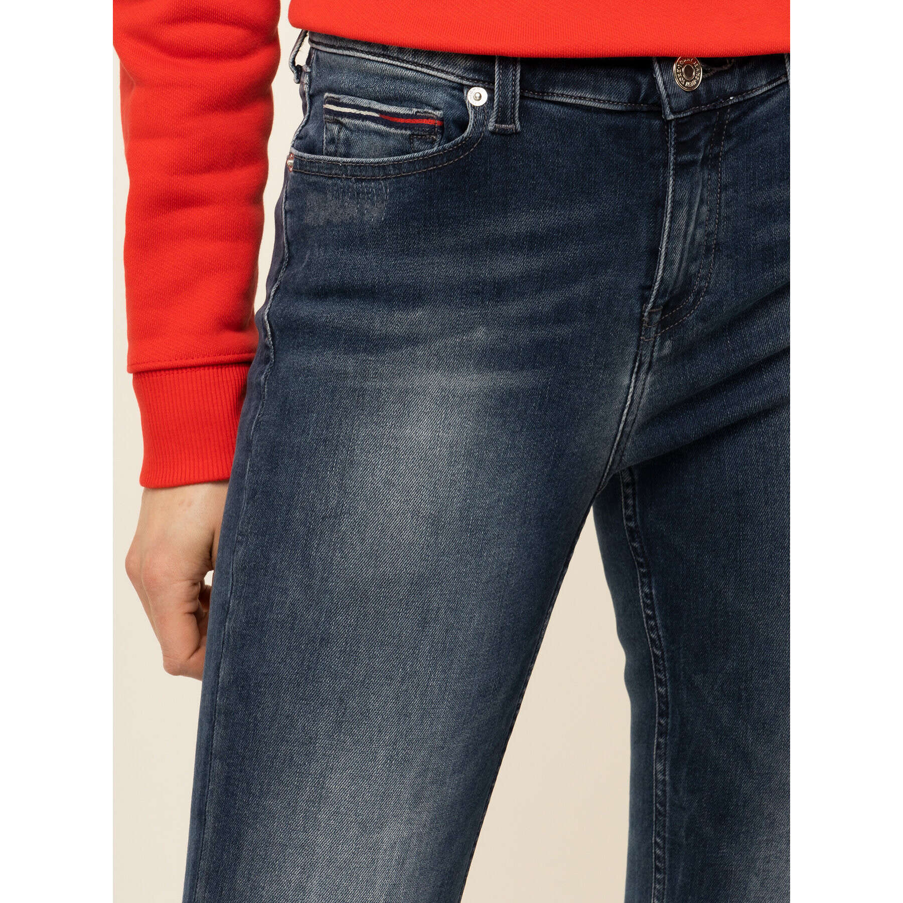 Tommy Jeans Džínsy Nora Mid Rise DW0DW074991 Tmavomodrá Skinny Fit - Pepit.sk