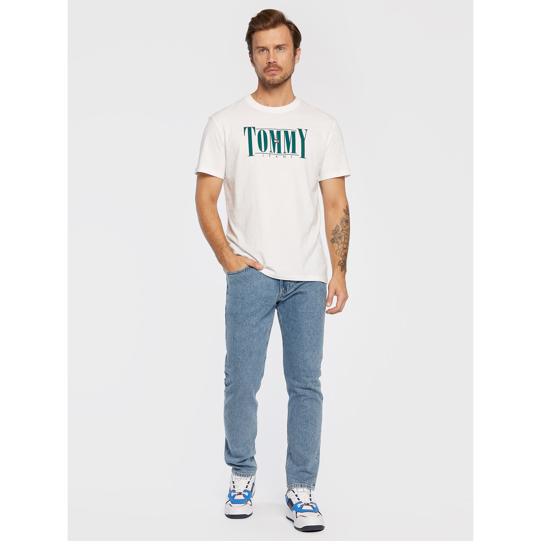 Tommy Jeans Džínsy Scanton DM0DM14790 Modrá Slim Fit - Pepit.sk